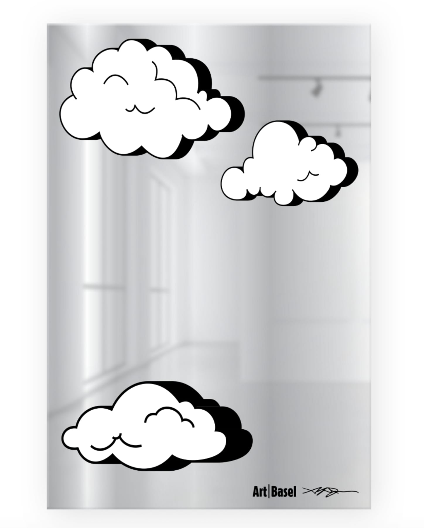 Art Basel by Sanford Biggers mirror.