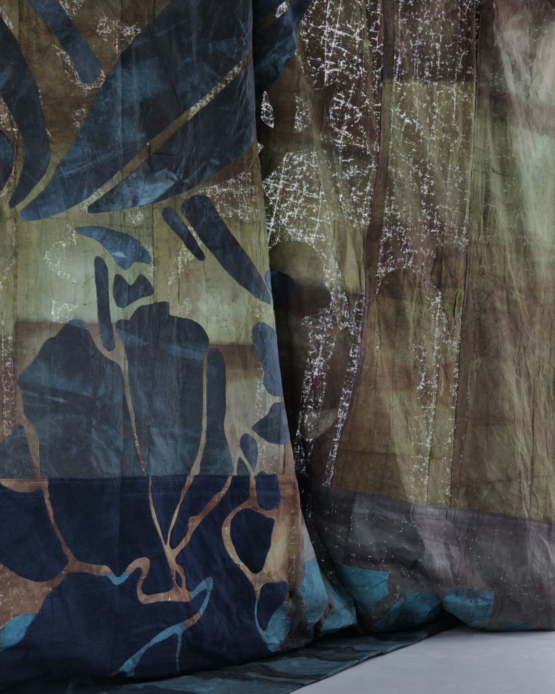 Nour Jaouda, 'Matters of Time', 2025. Installation view featuring 'The Iris Grows on Both Sides of the Fence', 2025 at Spike Island, Bristol. Courtesy of the artist