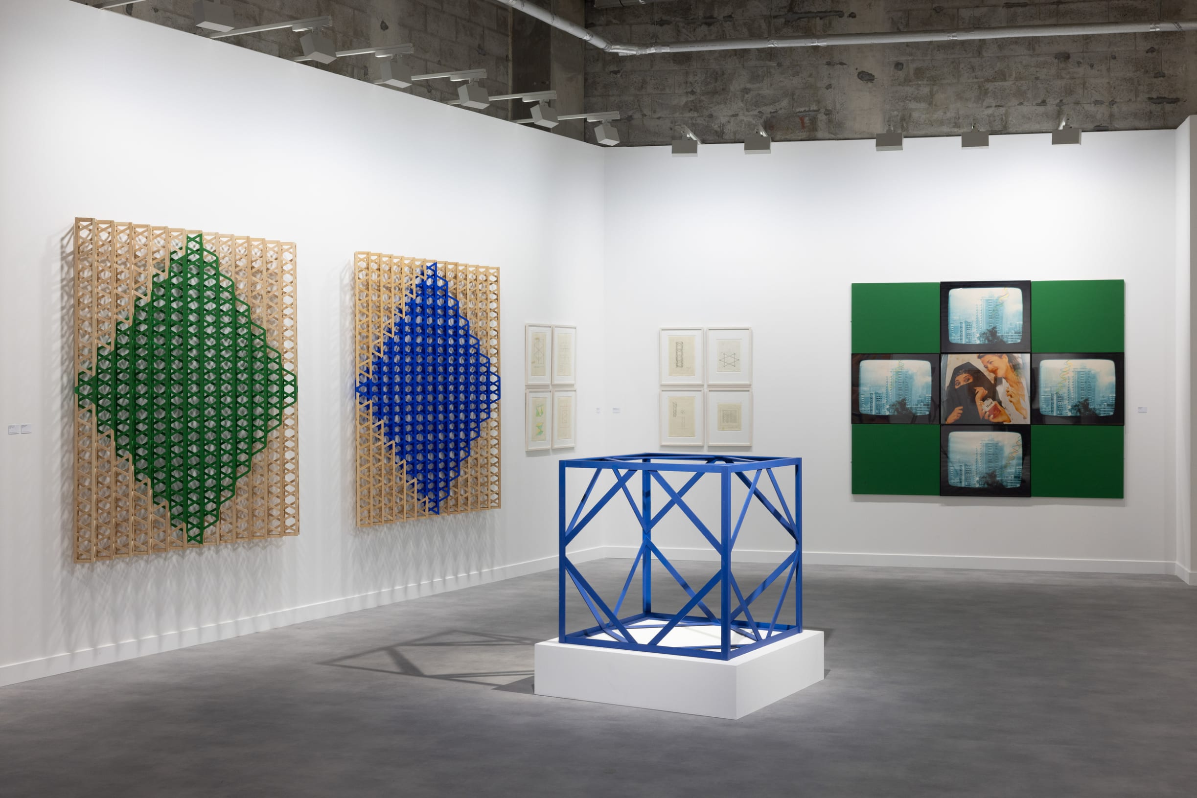 Rasheed Araeen’s solo presentation by Grosvenor Gallery at Art Basel Qatar 2026.