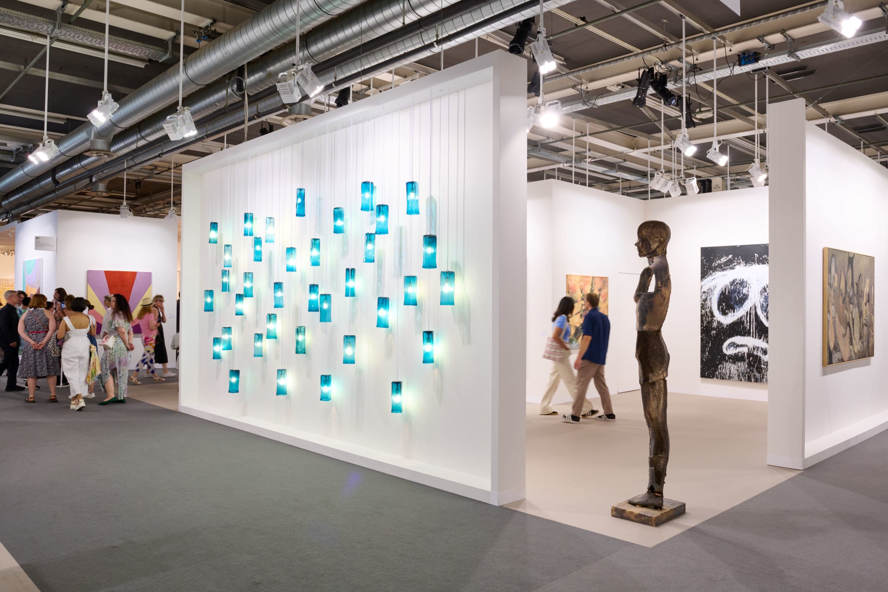 Petzel's booth at Art Basel in Basel 2025.
