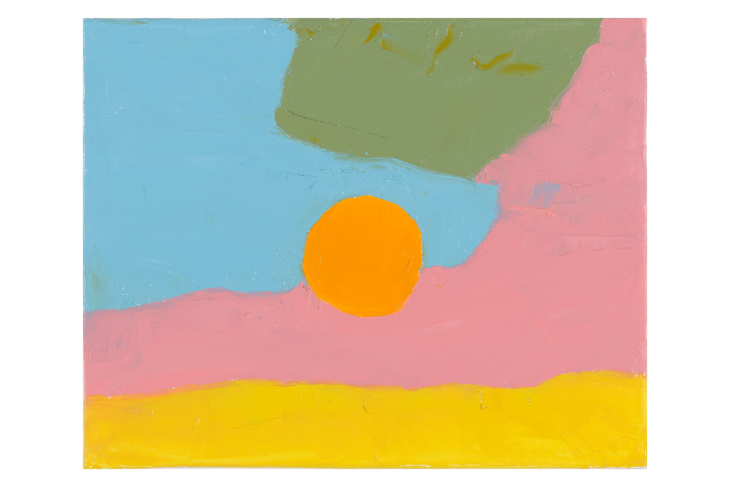 Etel Adnan, Untitled, 2010. Courtesy the estate of the artist and Sfeir-Semler Gallery.