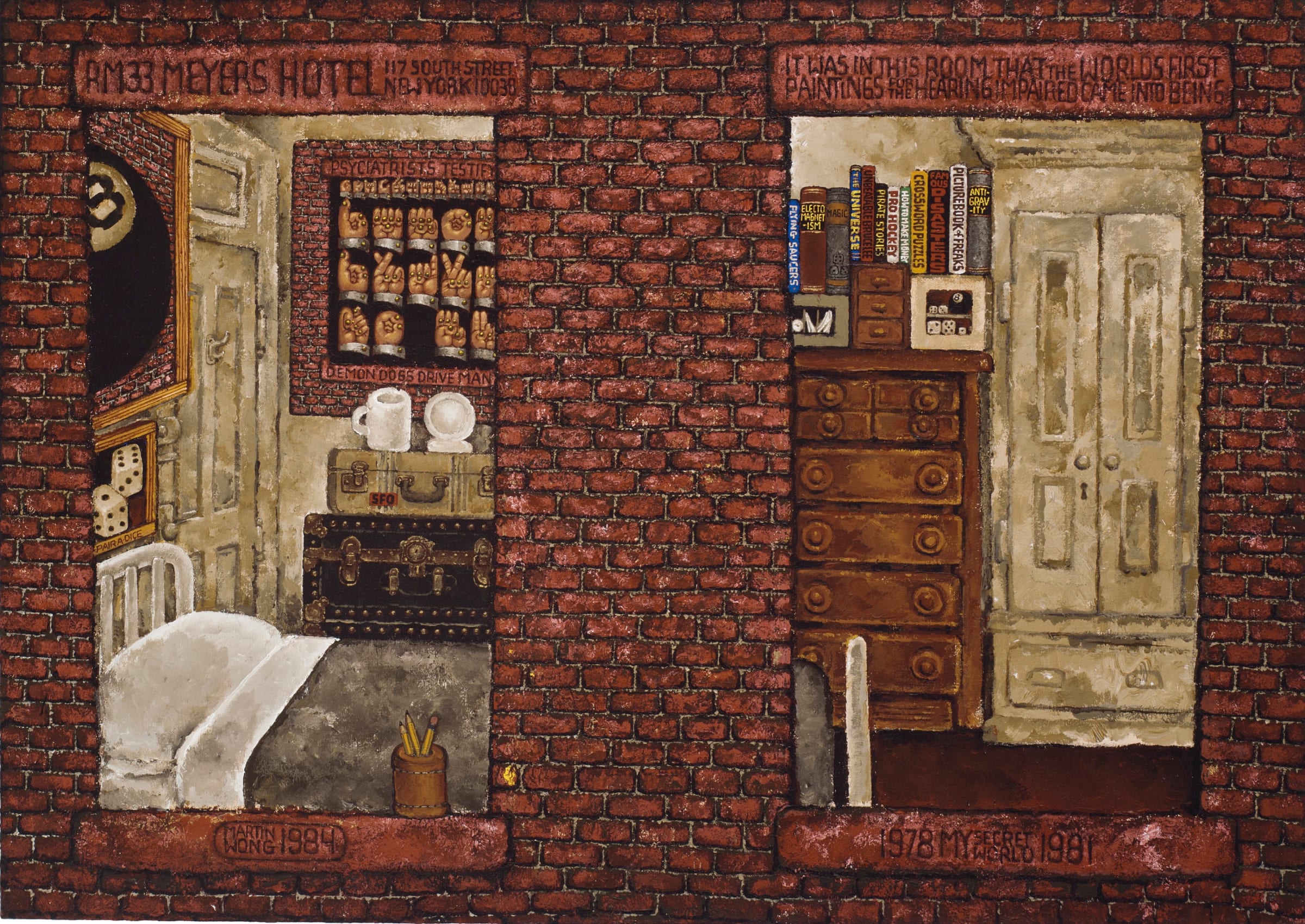 Martin Wong, My Secret World 1978-81, 1984. Courtesy of the Martin Wong Foundation and P.P.O.W. © Martin Wong Foundation
