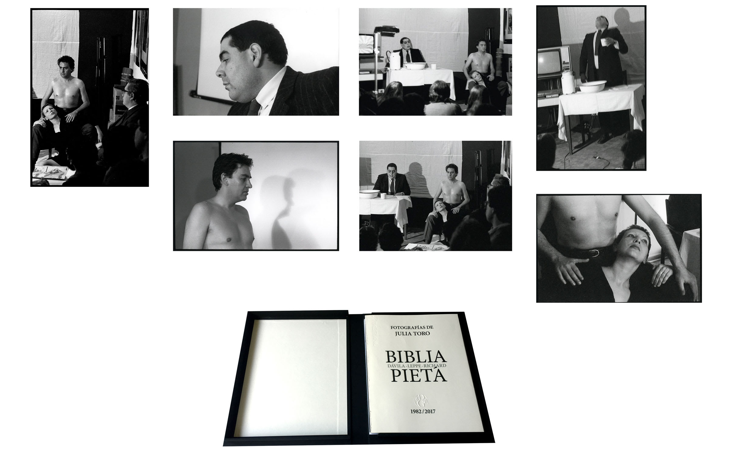 Carlos Leppe, Biblia / Pietá, 1982. Courtesy of the artist and Galería Isabel Aninat, Santiago.