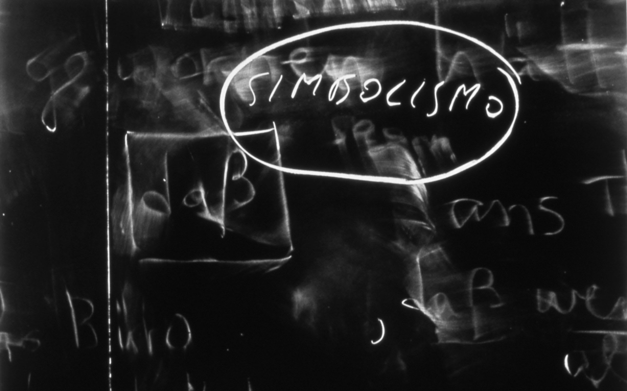 Erica Baum, Untitled (Simbolismo) (Blackboards), 1994. Courtesy of the artist and Galerie Crèvecoeur, Paris.