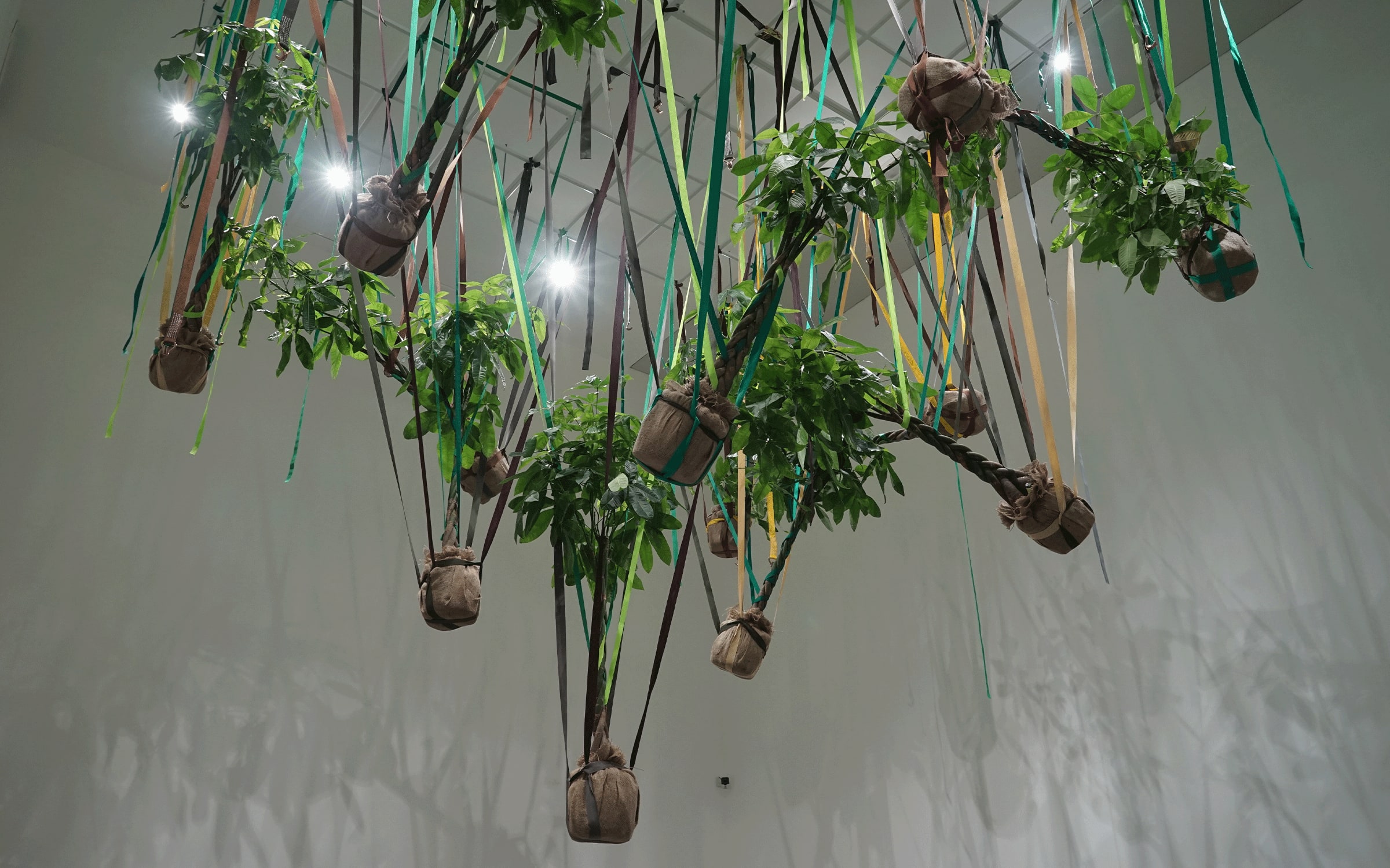 Installation view of Trevor Yeung’s artwork Mr. Cuddles Under the Eave (2021) at Pinchuk Art Center, Kyiv, for the ‘6th Future Generation Art Prize’ exhibition. Courtesy of artist and Blindspot Gallery.