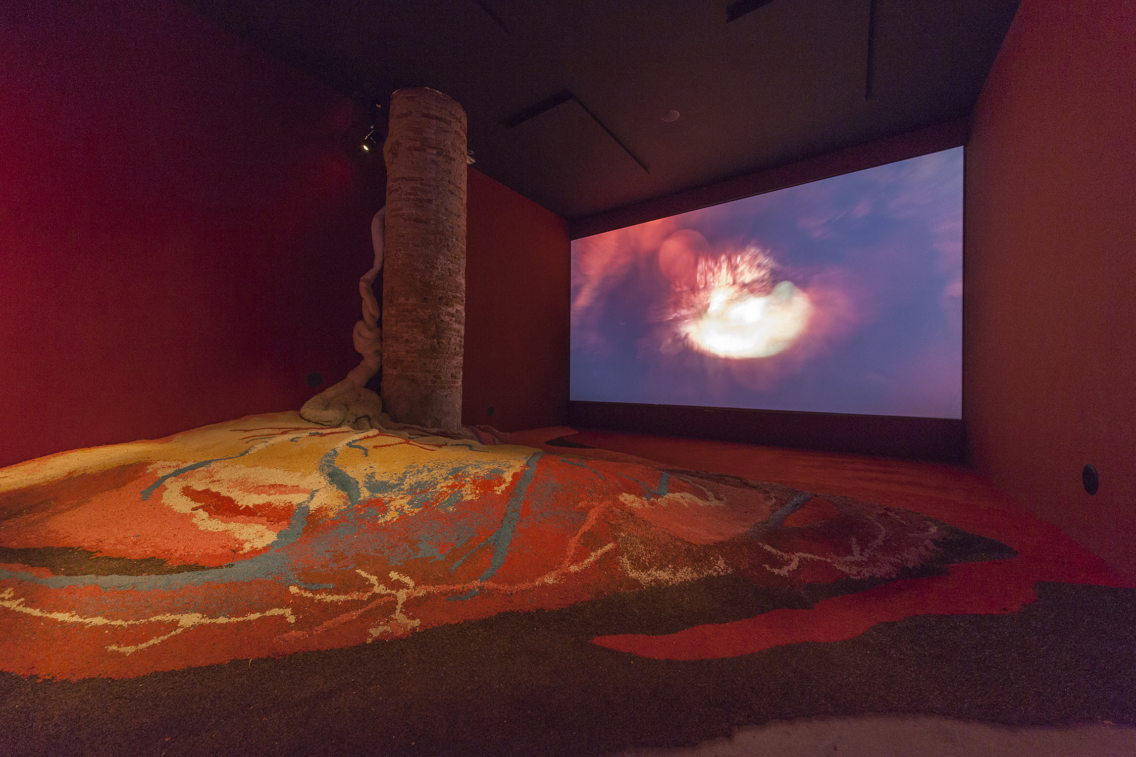 Pauline Curnier Jardin, Grotta Profunda, 2017. Installation view at the 57th Venice Biennial. Courtesy of the artist.  © Daniele Zoico.