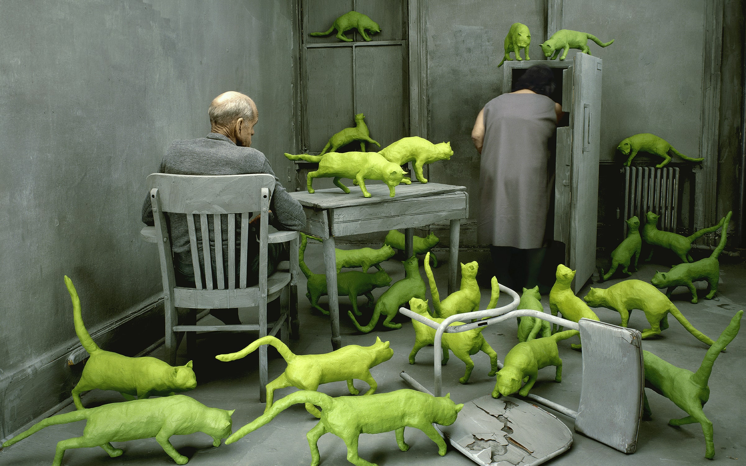 Sandy Skoglund, Radioactive Cats, 1980. Paris, Centre Pompidou, Musée national d'art moderne © Sandy Skoglund