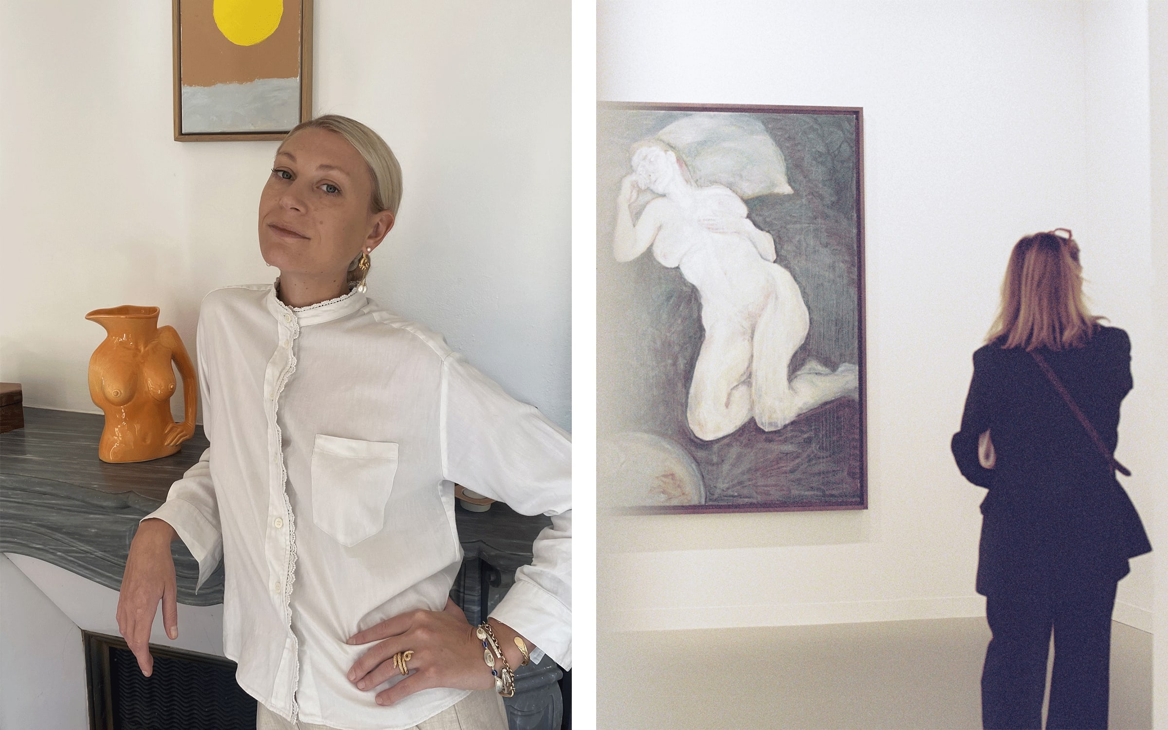 Left: Elodie Bringand. Courtesy of Elodie Bringand. Right: Paris+ par Art Basel 2022. Photograph by Aliki Christophorou for Art Basel.