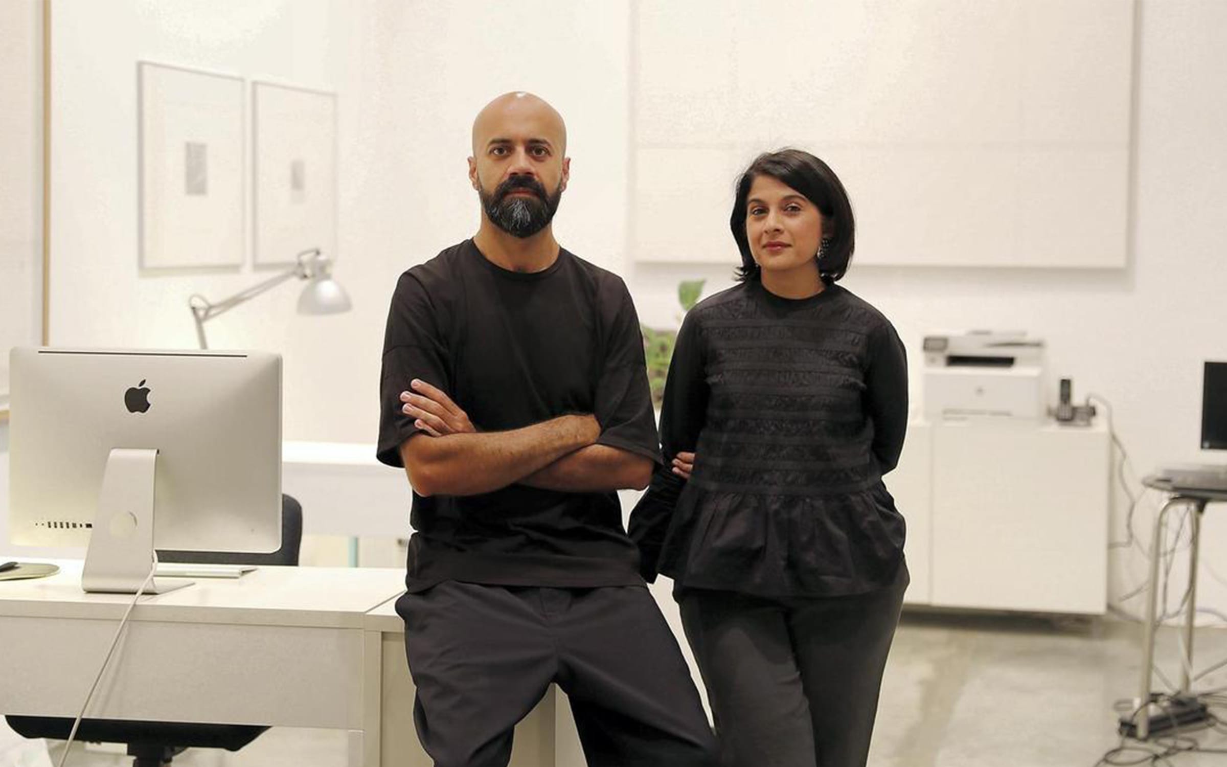 The directors of Grey Noise, Dubai, Umer Butt and Hetal Pawani. Photo by Pawan Singh for The National.