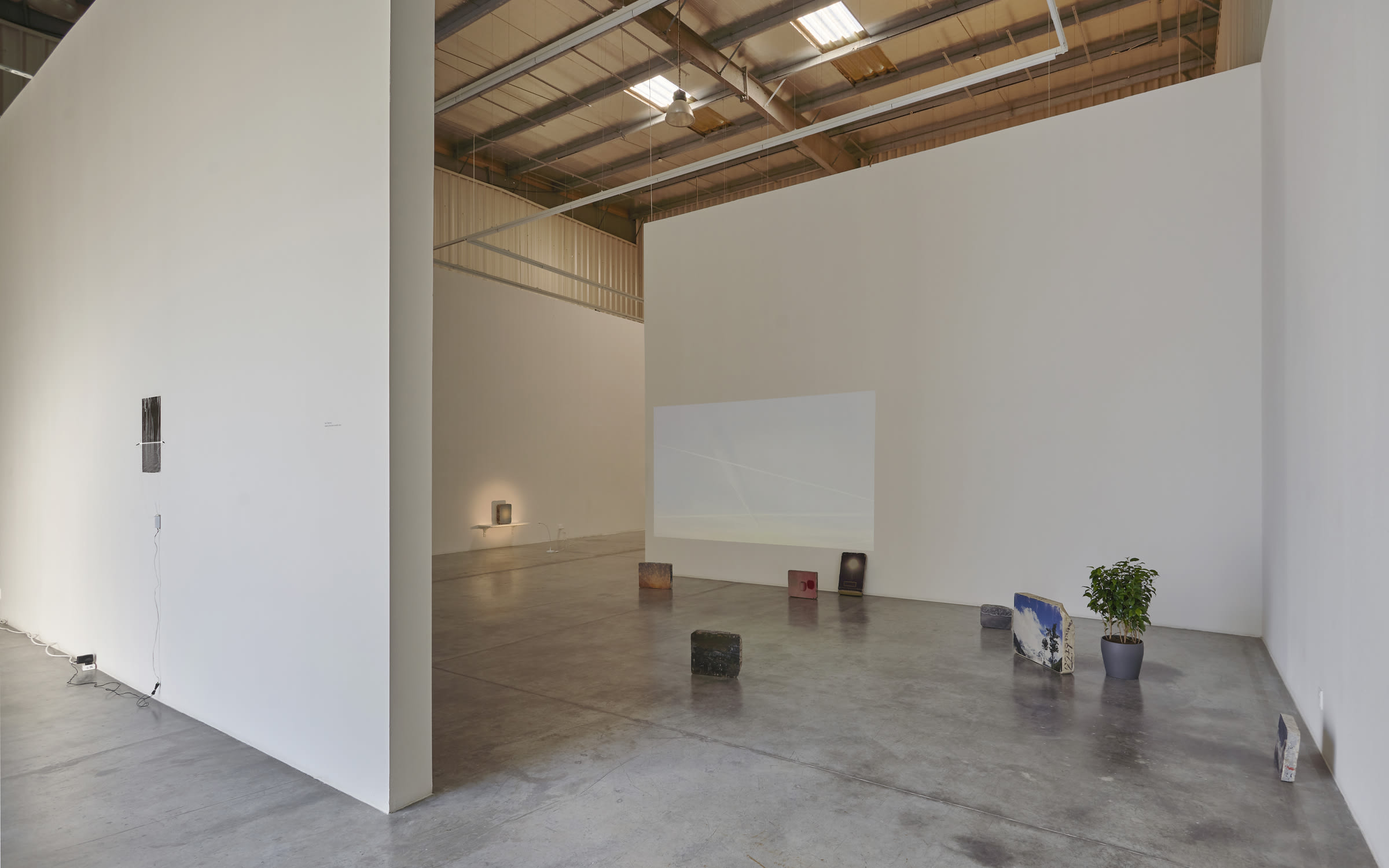 Installation view of Iqra Tanveer exhibition ‘Letters from the seventh cave’ at Grey Noise, Dubai, November 2019. Courtesy of the artist and Grey Noise, Dubai.