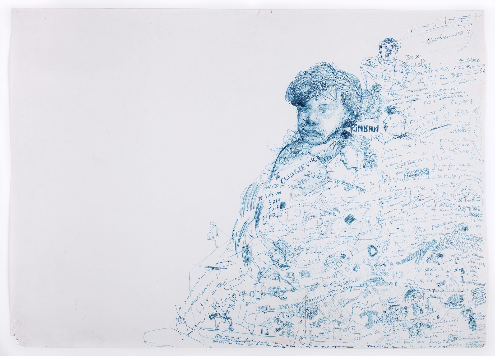 Stéphane Mandelbaum, Rimbaud, 1980. Courtesy of Mandelbaum Family Collection, Fontenoille, and galerie zlotowski, Paris.