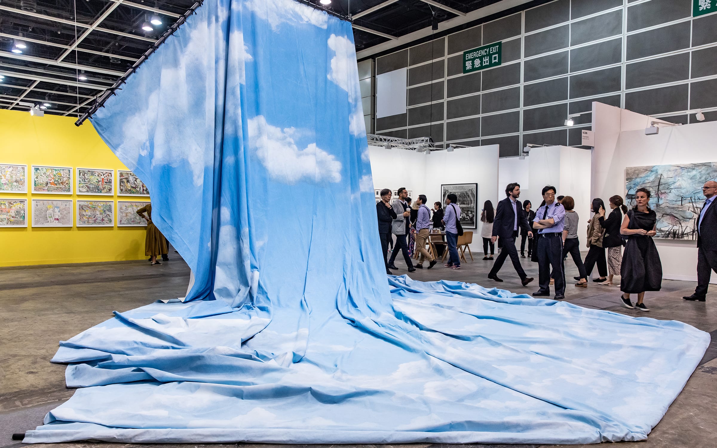 Echakhch's 2014 work La dépossession was presented at Art Basel Hong Kong in 2019, as part of the show's Encounters sector.