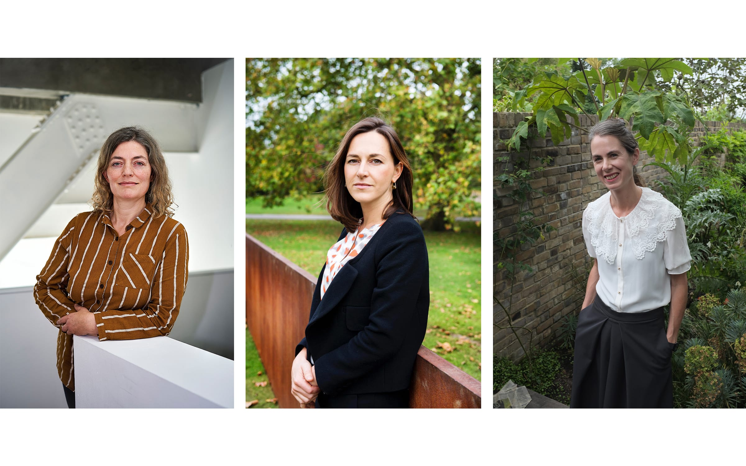 From left to right: Lisa Panting, co-director of Hollybush Gardens; Jo Stella-Sawicka, director of Goodman Gallery; and  Emma Robertson, partner and director at The approach. Their galleries will be participating in the inaugural edition of London Gallery Weekend. Photo of Lisa Panting © Anne Tetzlaff.