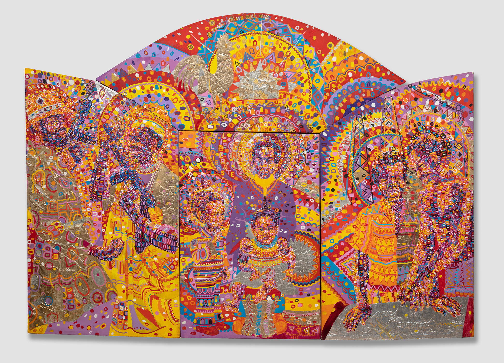 Wadsworth Jarrell, Together We Will Win, 1973. Courtesy of the artist and Jenkins Johnson Gallery, San Francisco and New York City.