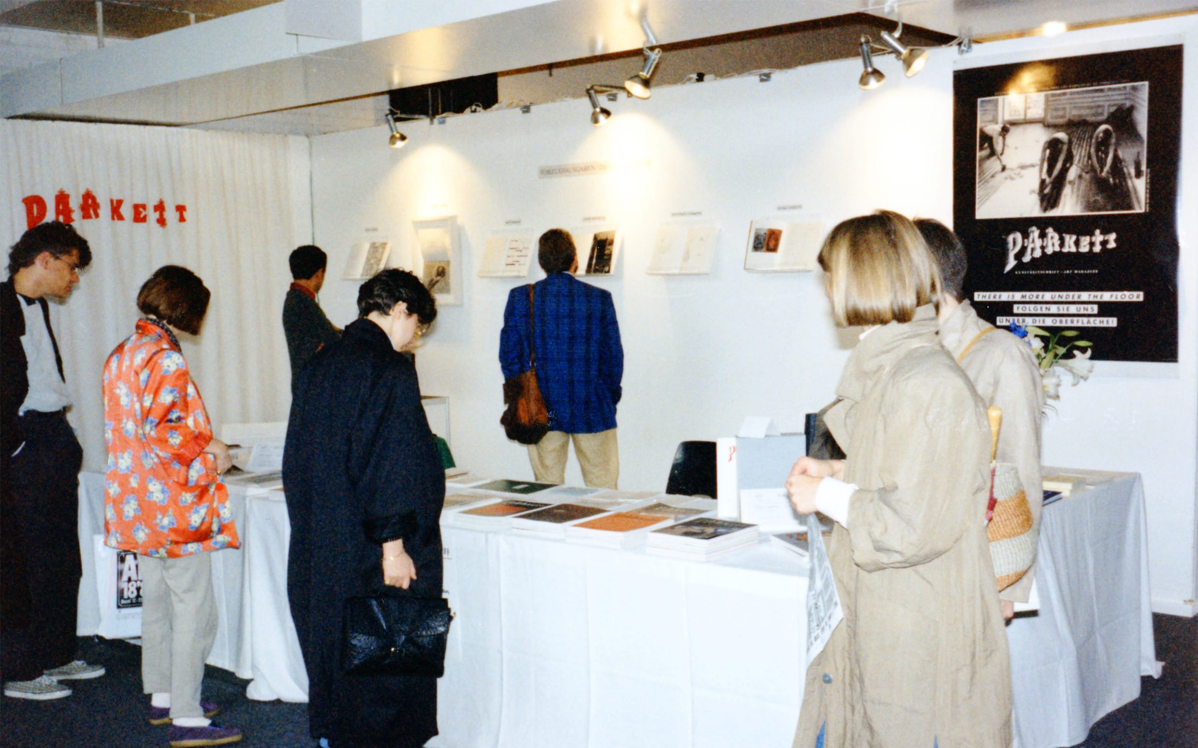 The Parkett booth, Art Basel, Basel, 1987. Courtesy of Bice Curiger.