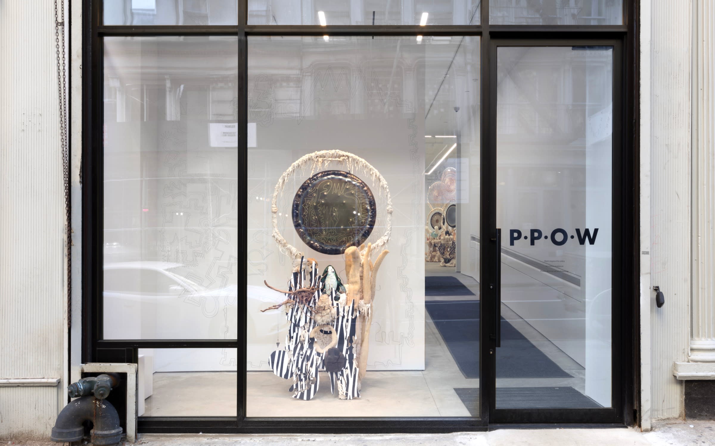 P·P·O·W, founded in New York's East Village in 1983, is among the recent arrivals to Tribeca, with a dozen galleries creating a critical mass outside of West Chelsea. Courtesy of P·P·O·W, New York City. Photo by Stan Narten.