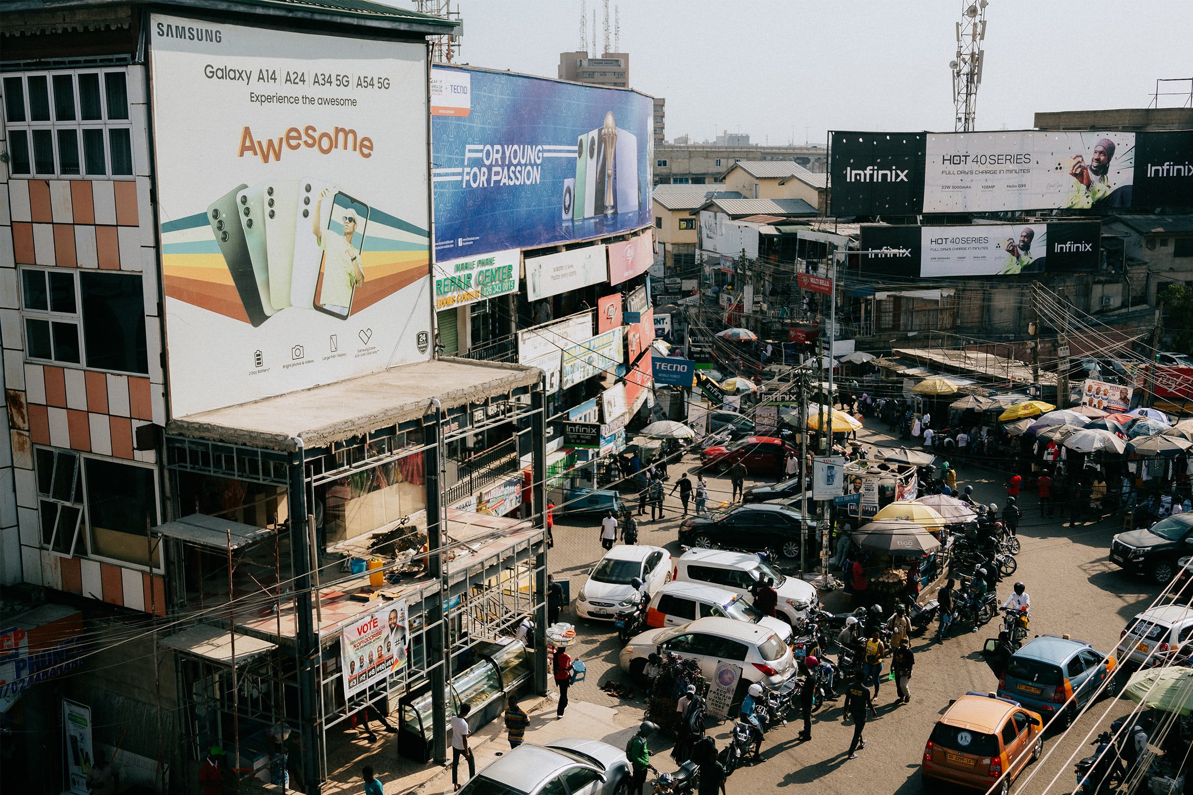 Accra's streets. Photography by Rachel Seidu for Art Basel.