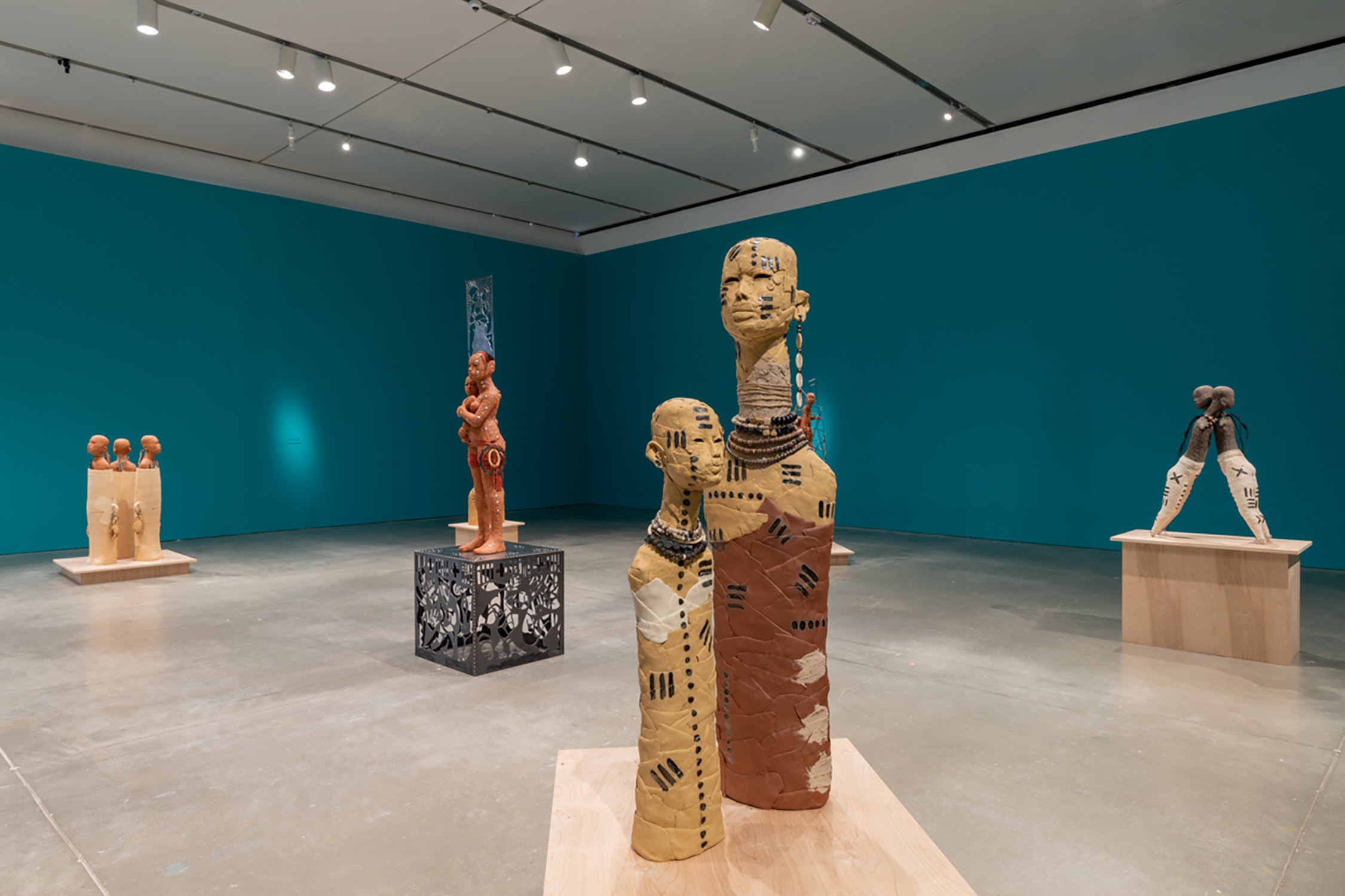 Installation view, ‘Rose B. Simpson: Legacies’, the Institute of Contemporary Art/Boston, 2022–2023. Photo by Mel Taing.