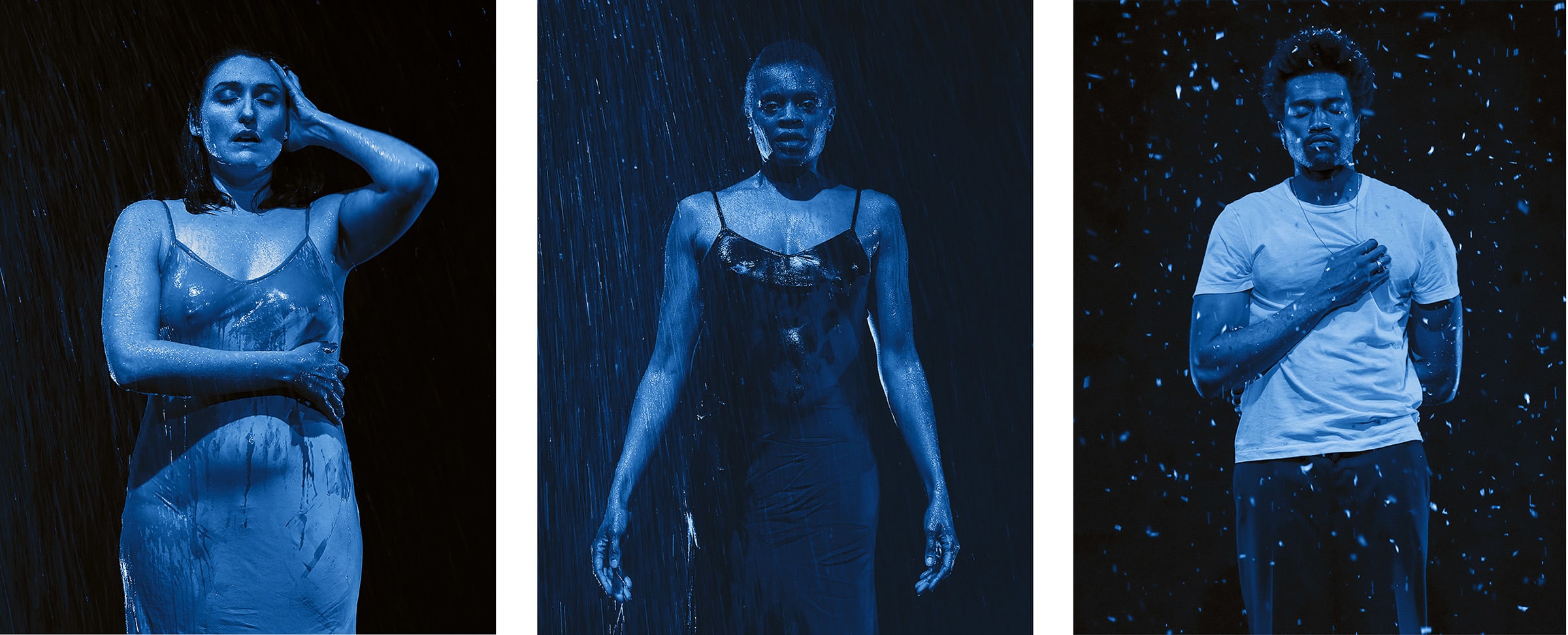 Carrie Mae Weems, Liz (left), Okwui (middle), and Vinson (right), 2021. Courtesy of the artist and Galerie Barbara Thumm.