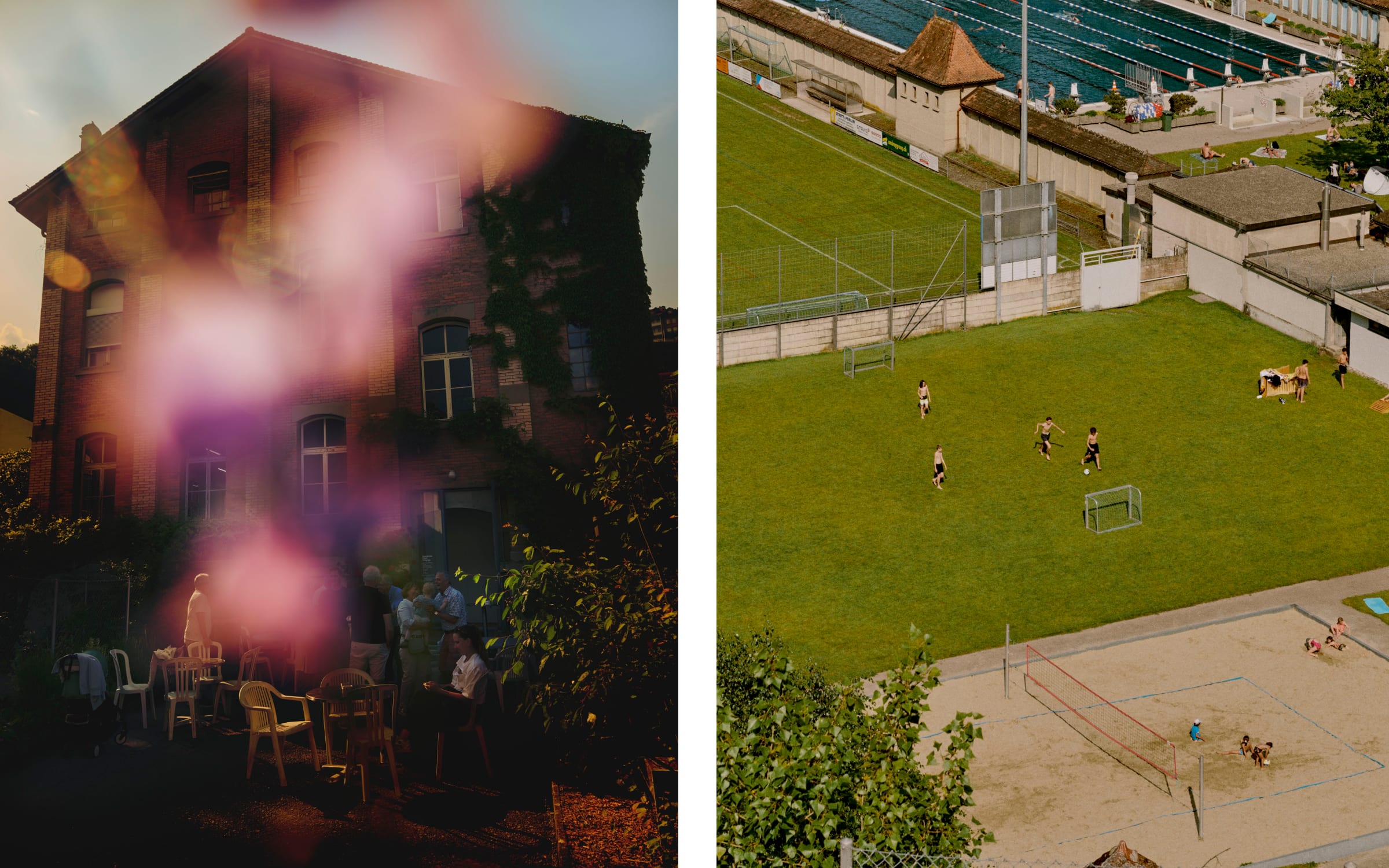 Fri Art and its immediate vicinity: a public pool by the Sarine river. Photograph by Matthieu Croizier for Art Basel.