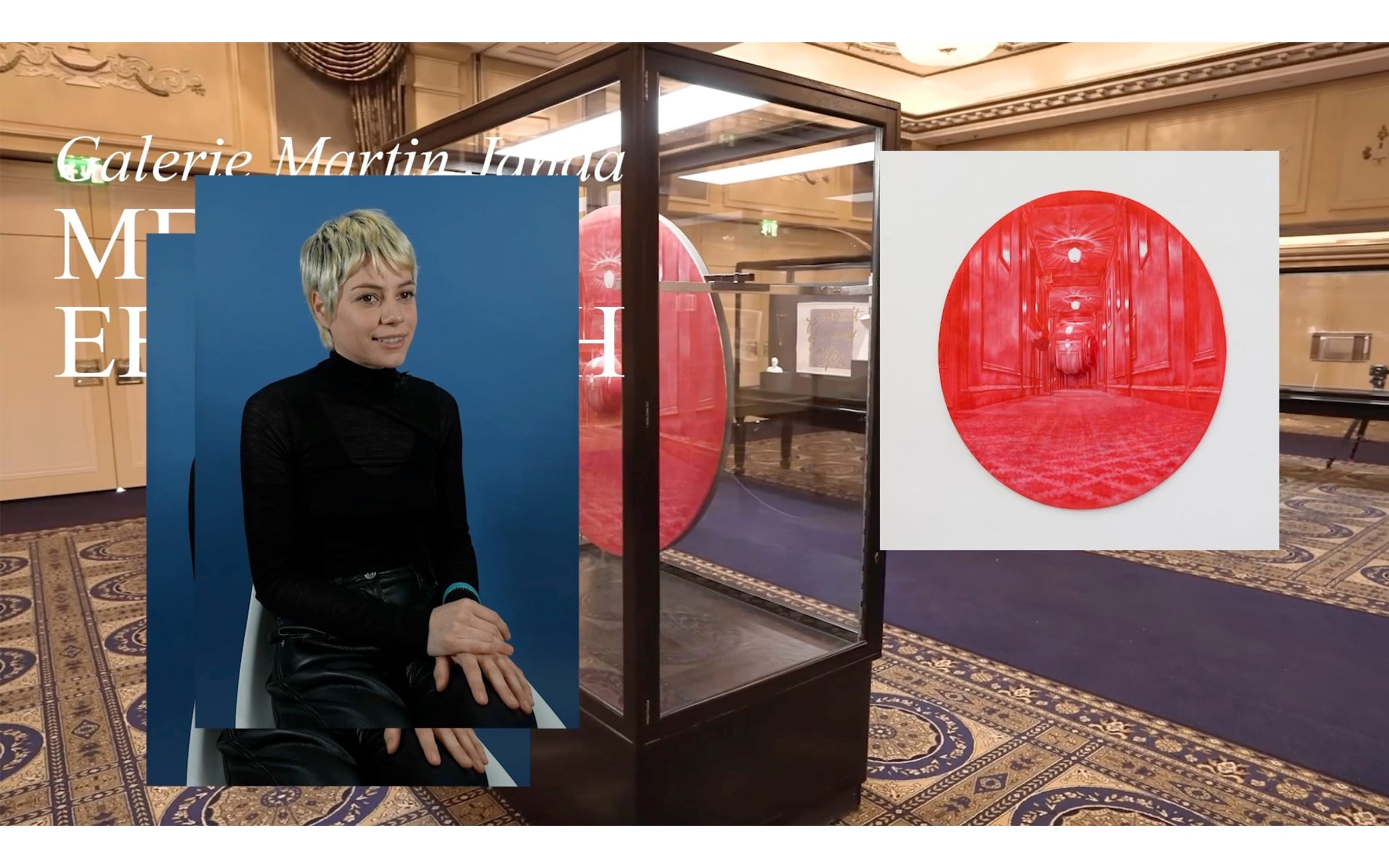 Interconti網頁展示藝術家Melanie Ebenhoch及其於Galerie Martin Janda展出的作品。由treat.agency（維也納）。