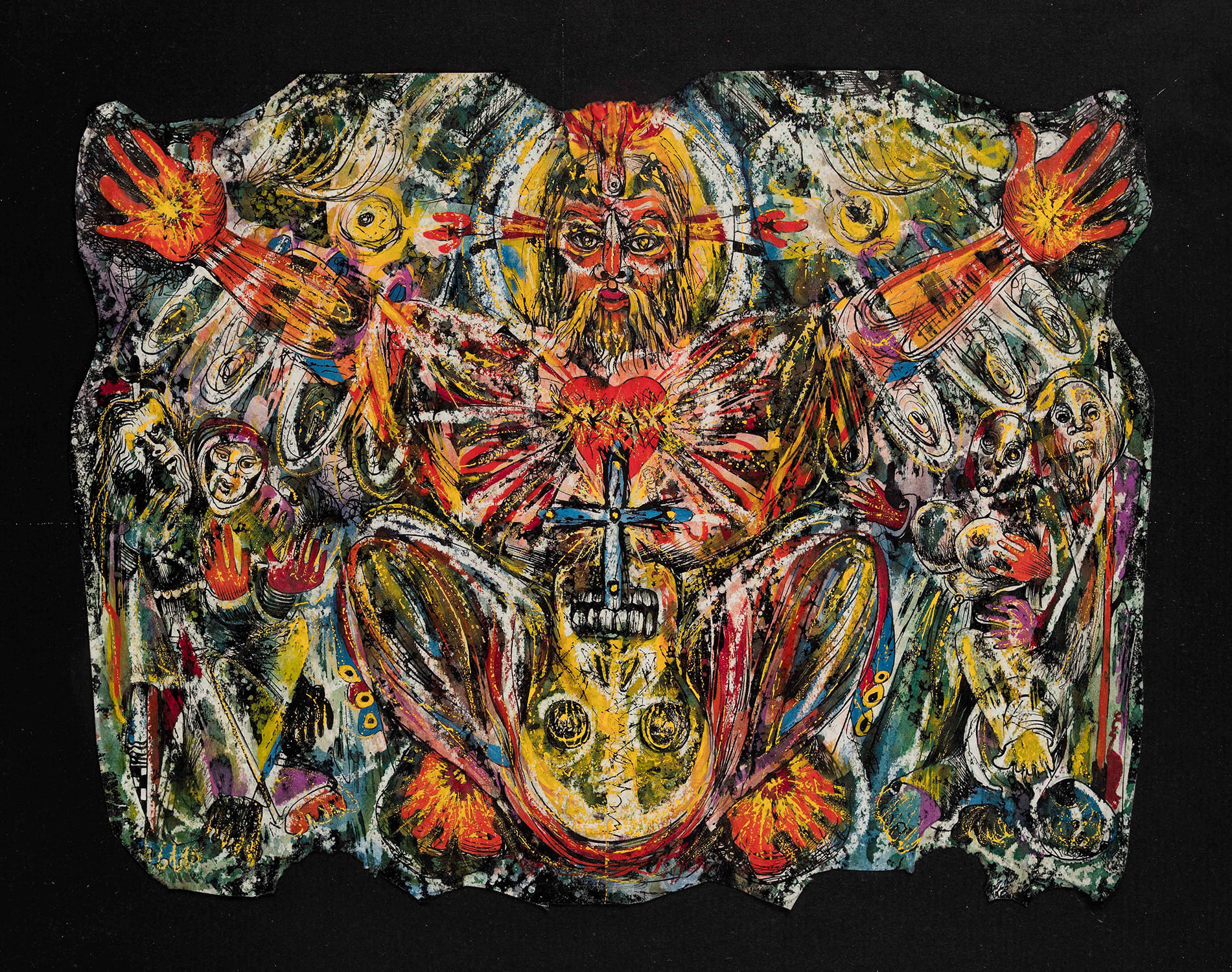 Alfonso Ossorio, Study For Sanctuary Mural, St. Joseph’s Chapel, 1950. Courtesy of Galería Cayón, Madrid. 