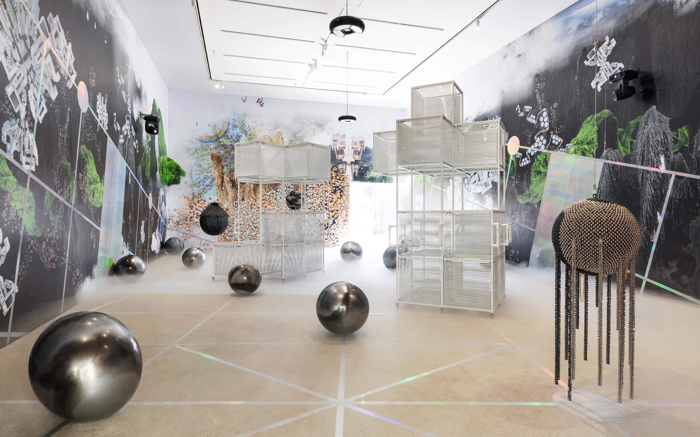 Haegue Yang, ‘When The Year 2000 Comes’, Installation view. Courtesy of Kukje Gallery, Seoul and Busan.