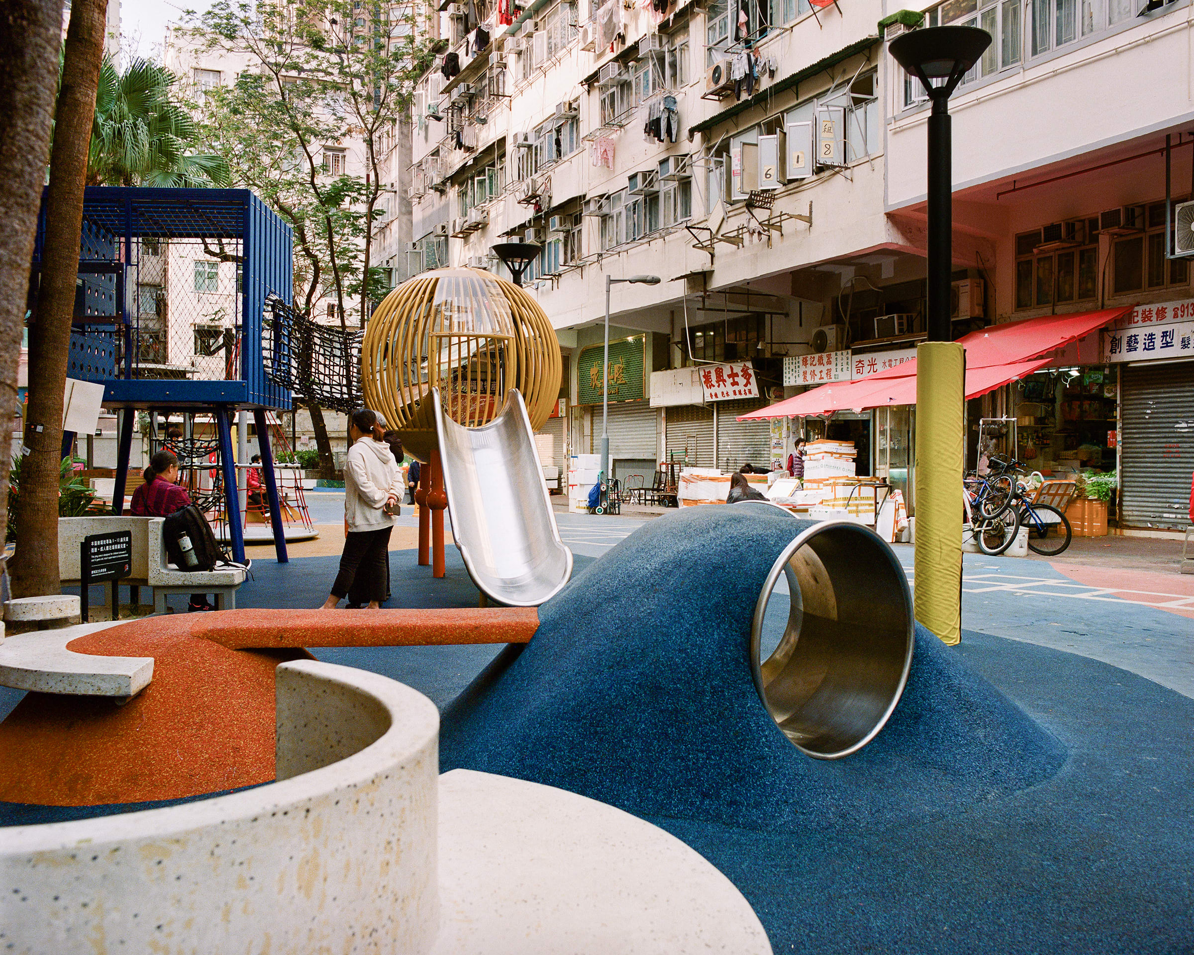  The park in Yi Pei Square done by Design Trust. Photograph by Simon Schilling for Art Basel.