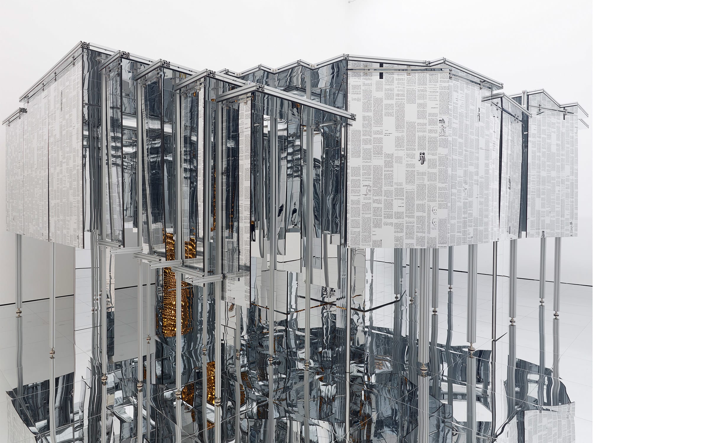Lee Bul, Via Negativa II, 2014. Installation view of Lee Bul at Lehmann Maupin, 2014. Courtesy of Studio Lee Bul and Lehmann Maupin, New York City, Hong Kong, and Seoul. © Lee Bul.