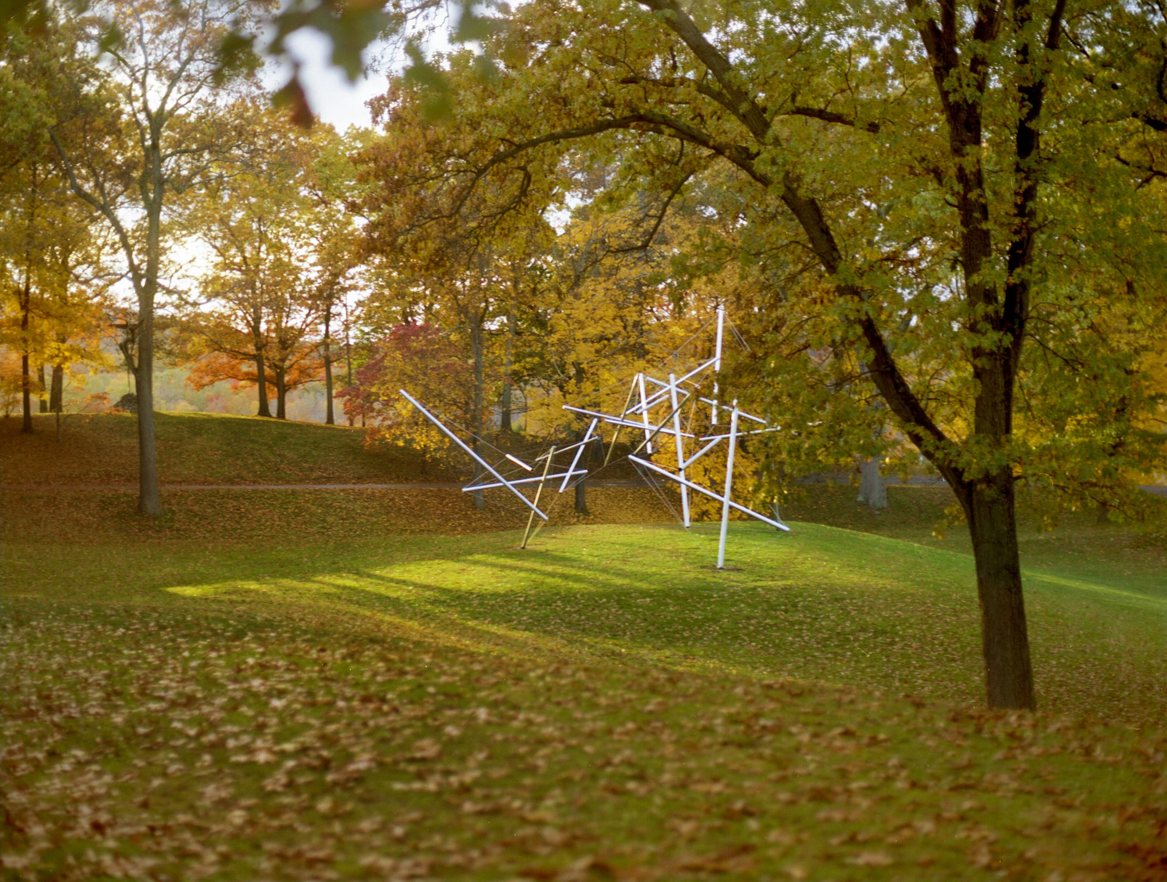 Kenneth Snelson's work Free Ride Home (1974) at Storm King Art Center in  New Windsor, NY. Photo by Tonje Thilesen for Art Basel.