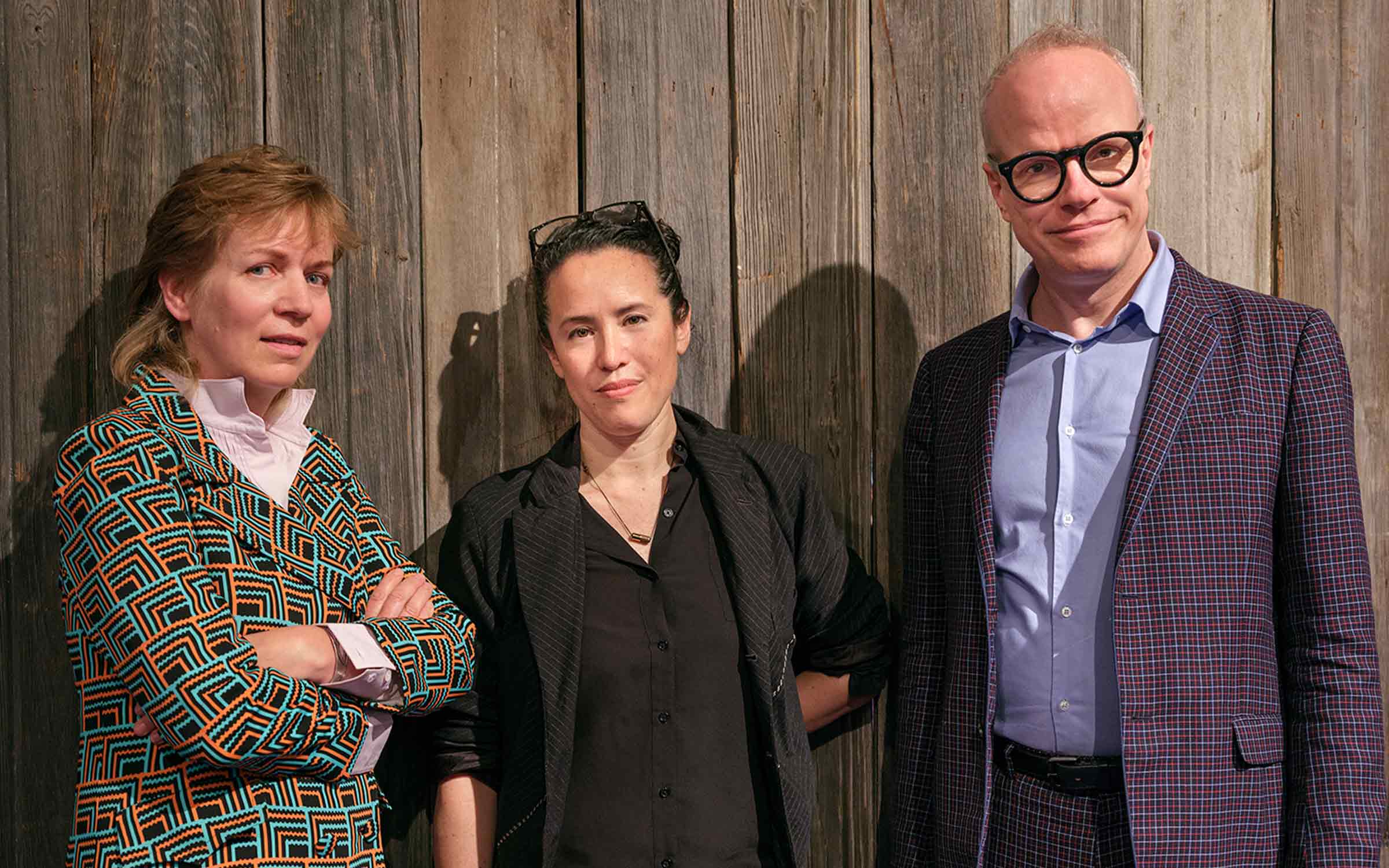 Katharina Grosse, Sarah Sze, and Hans Ulrich Obrist. Photo by: Julien Gremaud