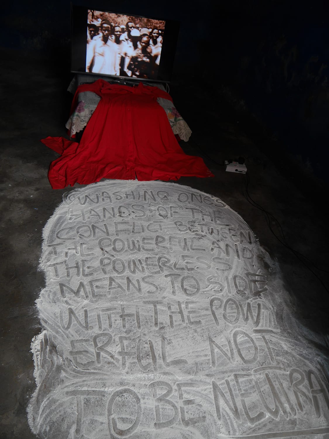 Kresiah Mukwazhi, Take me back to Osibisa (with blood on my hands), 2018, James Fort Prison, Accra. Photo by Kresiah Mukwazhi. Courtesy and copyright of the artist and Jan Kaps, Cologne.
