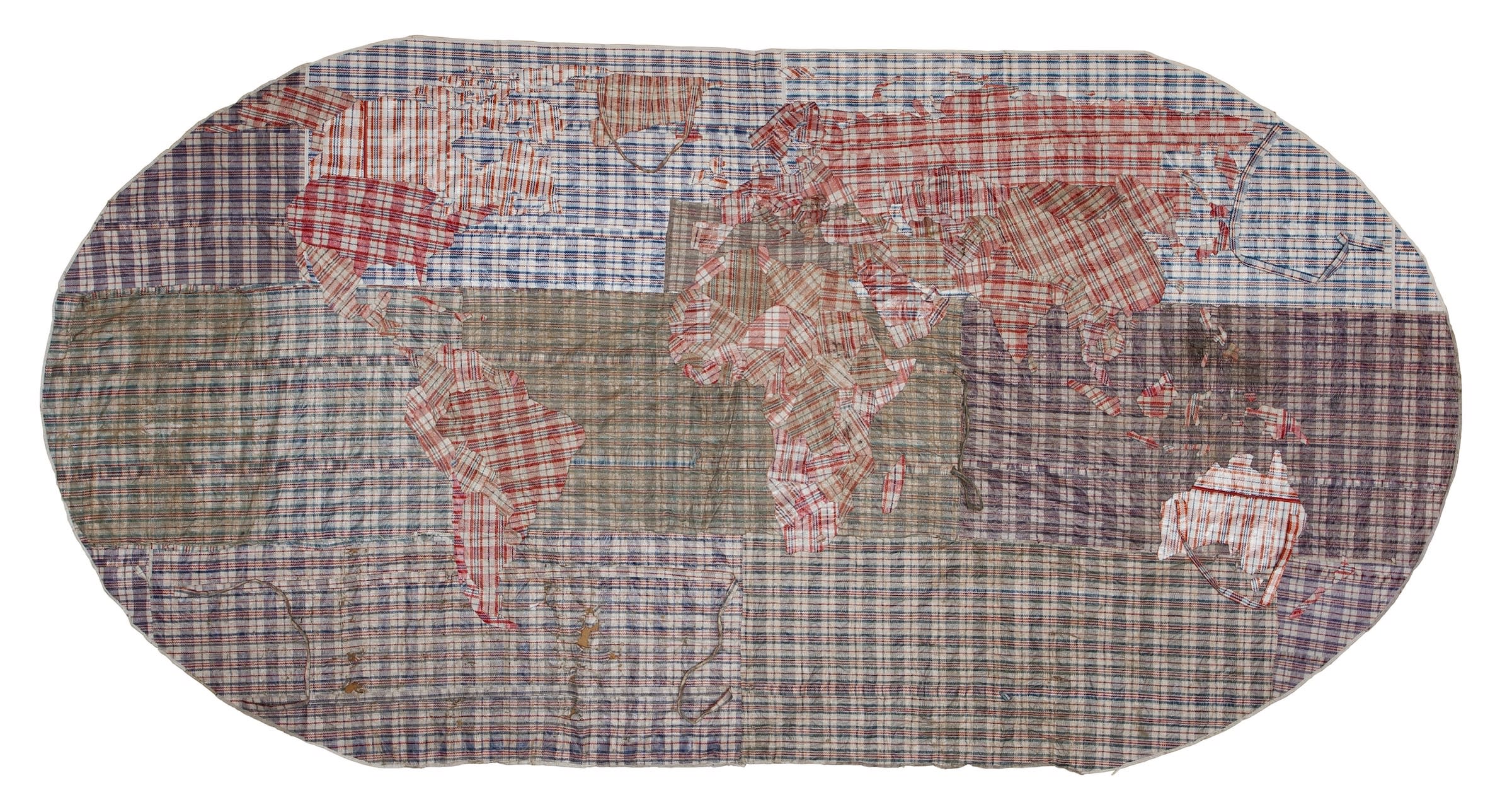 Dan Halter, Rifugiato Mappa del Mondo, 2016.