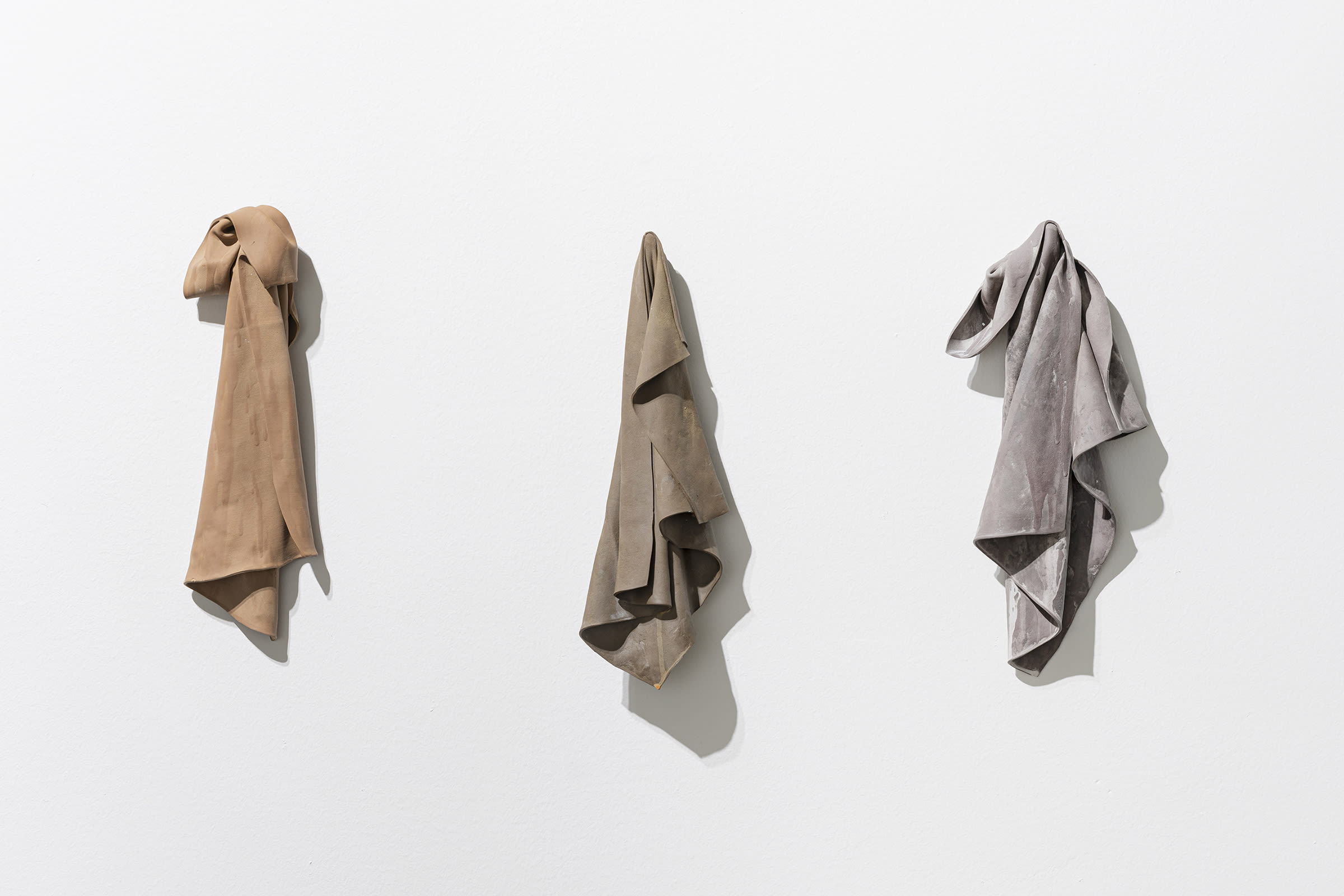 Juana Valdés, Colored Bone China Rags, 2017–present. Courtesy of Spinello Projects.