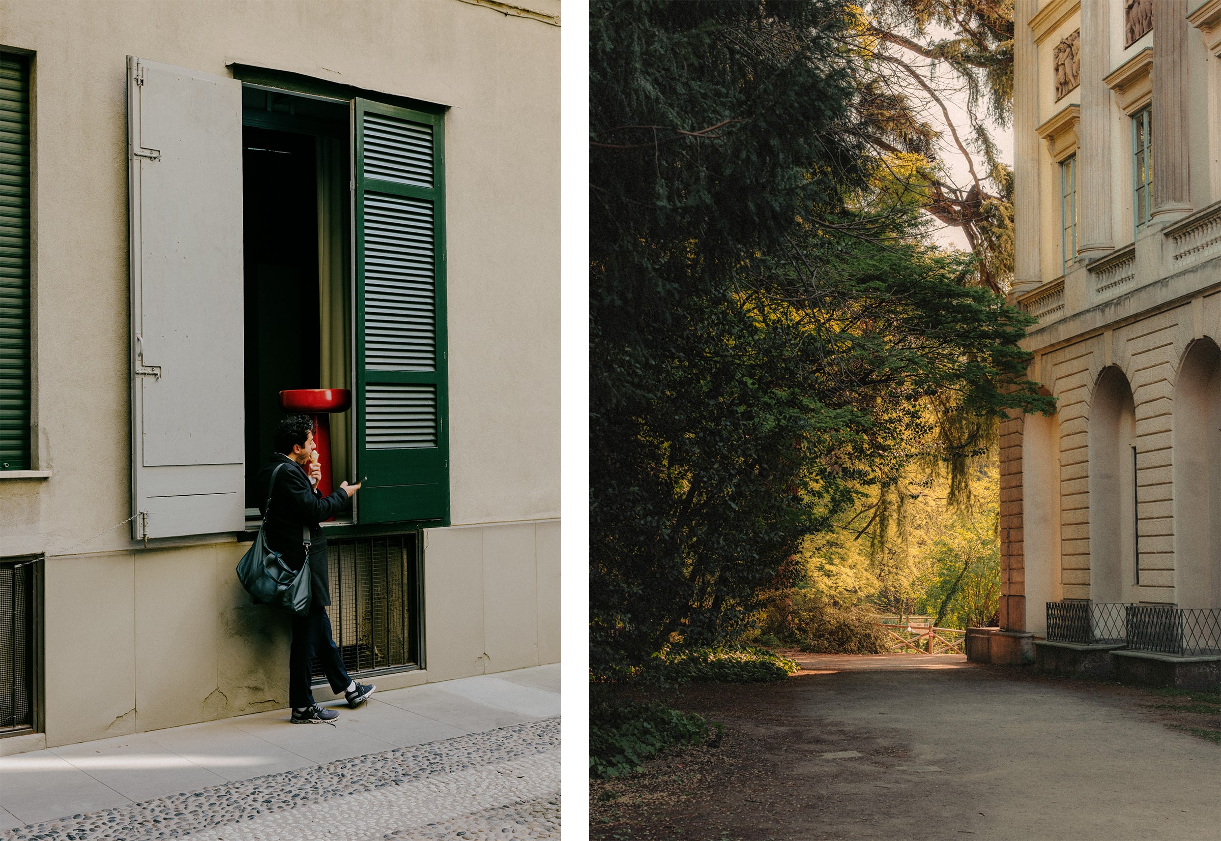 Milan street scenes. Photography by Julius Hirtzberger for Art Basel.