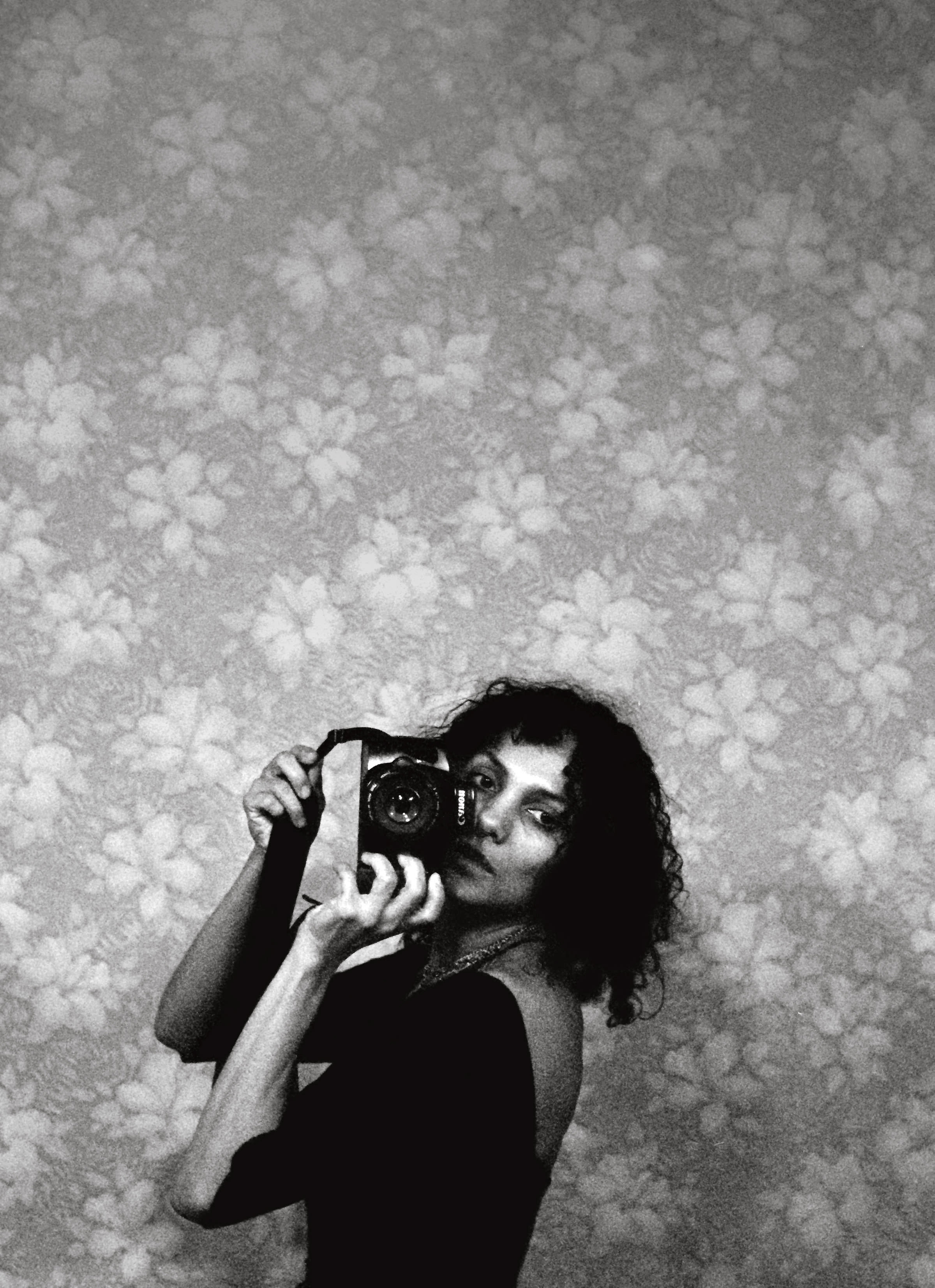 Ming Smith, Untitled (Self-Portrait with Camera), New York City, NY, 1988.