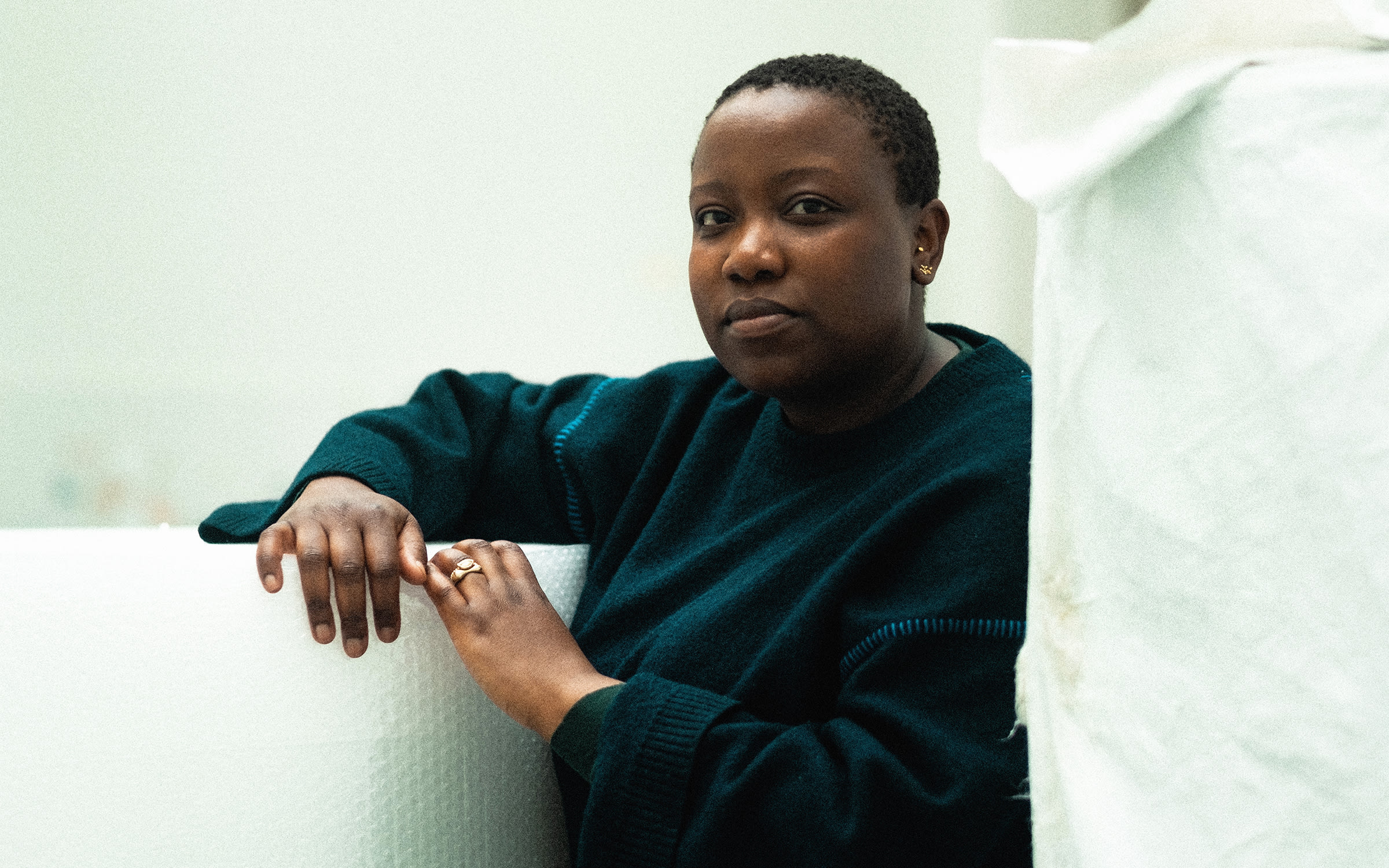 Yolande Zola Zoli van der Heide, exhibitions curator at the Van Abbemuseum in Eindhoven. Photography by Alex Blanco for Art Basel.