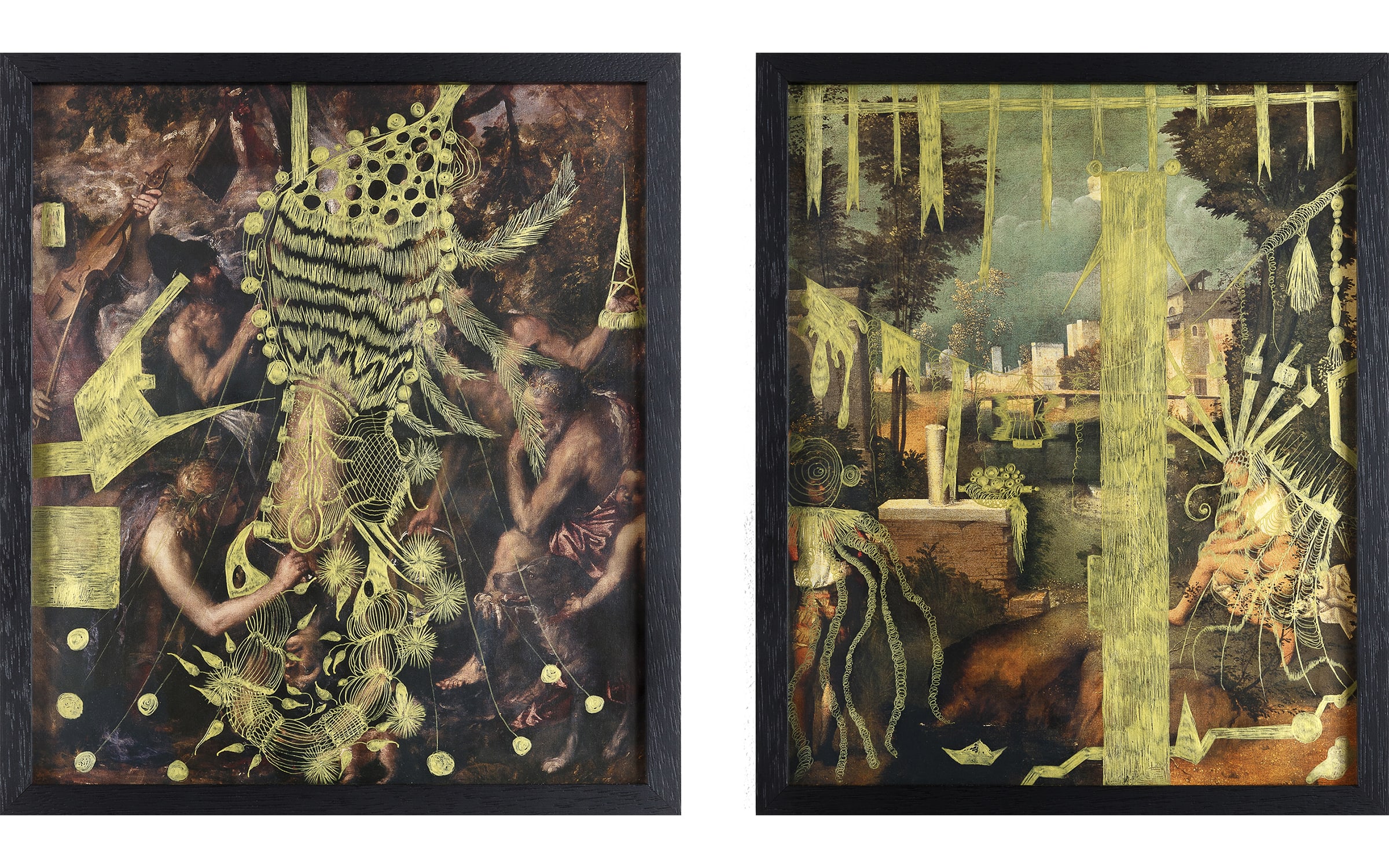 Left: Laura Lima, Ouro flexível, 2016. Right: Laura Lima, Ouro flexível, 2014 – 2016. Courtesy of the artist and A Gentil Carioca, Rio de Janeiro.