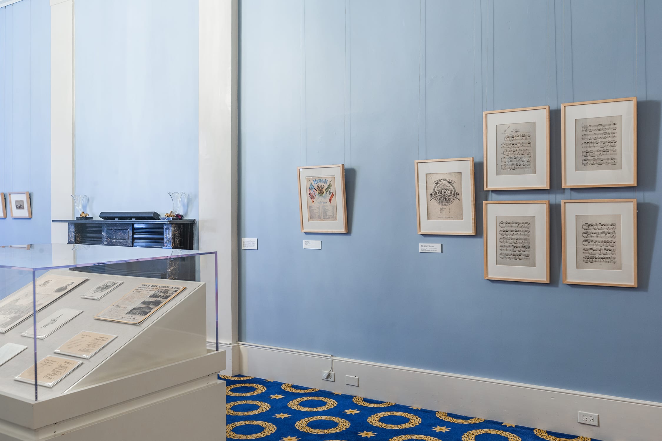 Installation view of works from 2021 by Josh Kun at the Historic New Orleans Collection, part of Prospect.5, 'Yesterday we said tomorrow', 2021–22. Photo by Jose Cotto.