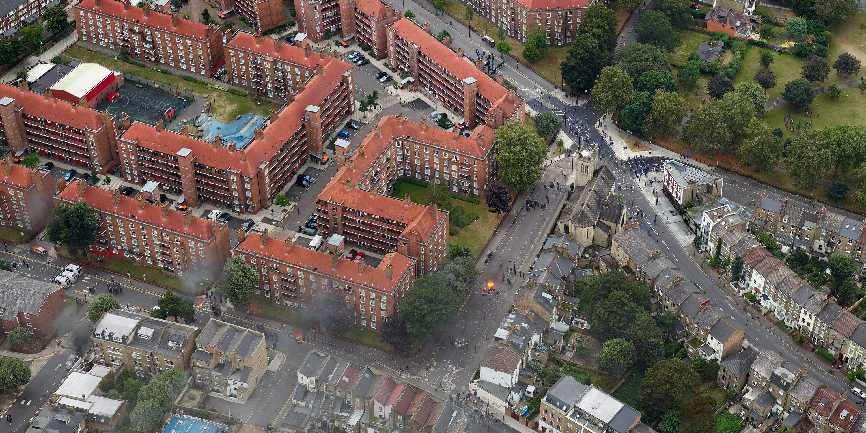 Stan Douglas, London, 9 August 2011 (Pembury Estate), from the series '2011≠1848', 2011. Courtesy of the artist; Victoria Miro, London and Venice; and David Zwirner, New York, London, Paris, and Hong Kong. © Stan Douglas.