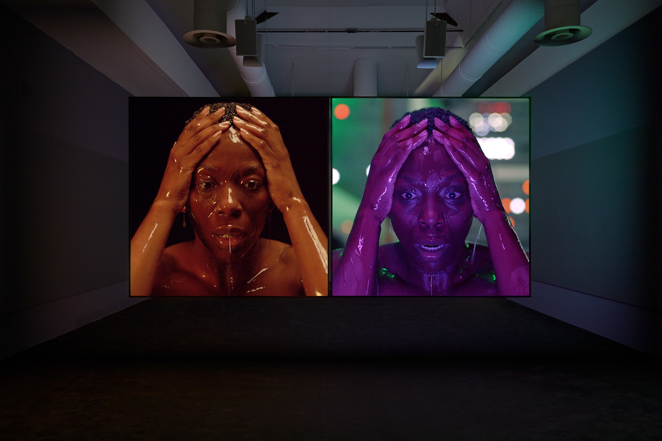 Stan Douglas, Doppelgänger, 2019. Installation view in the Giardini, Venice, 2019. Photo © Jack Hems. 