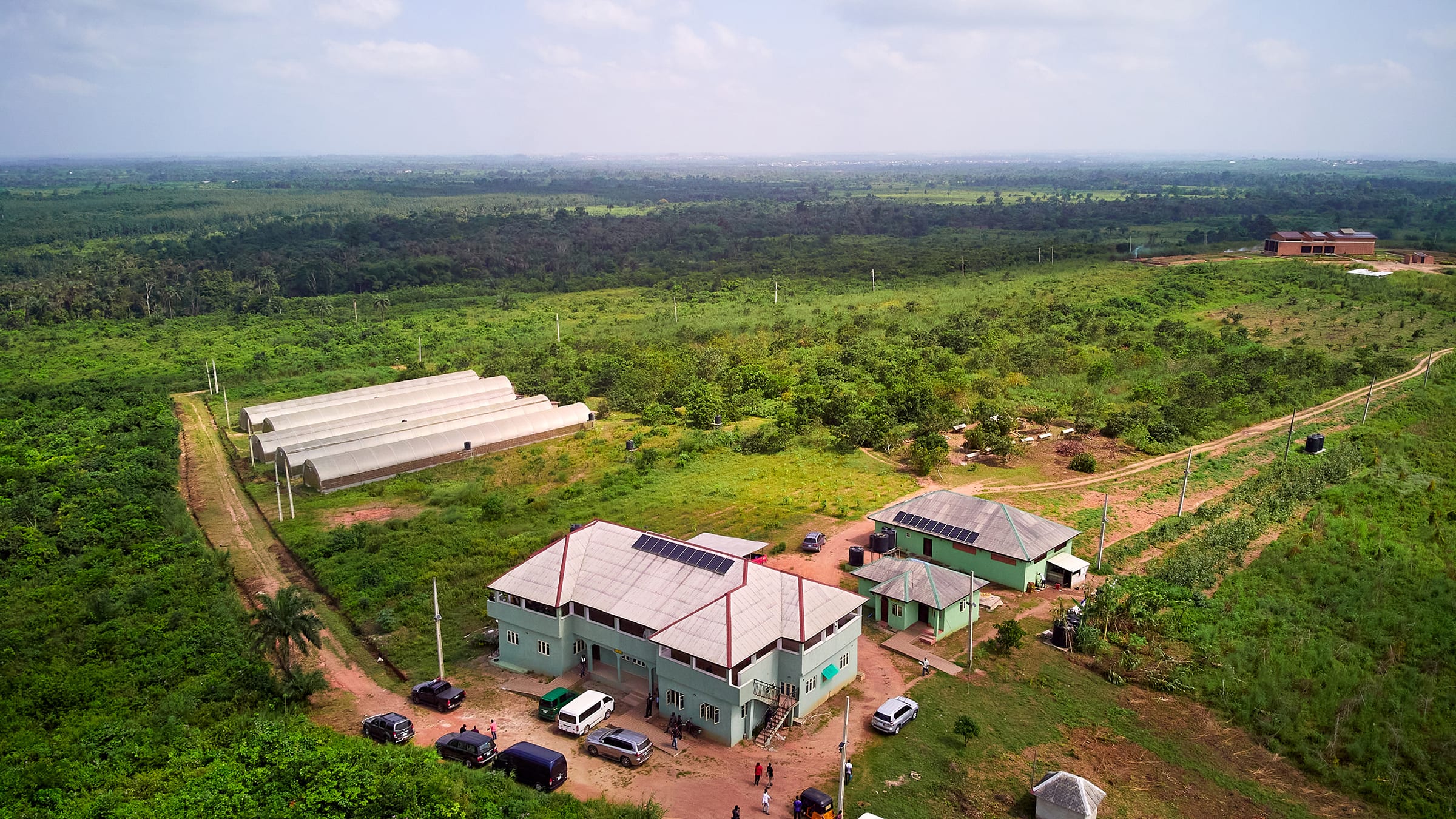 Aerial view of Guest Artist Space Foundation, Ijebu. Courtesy of G.A.S. Foundation.