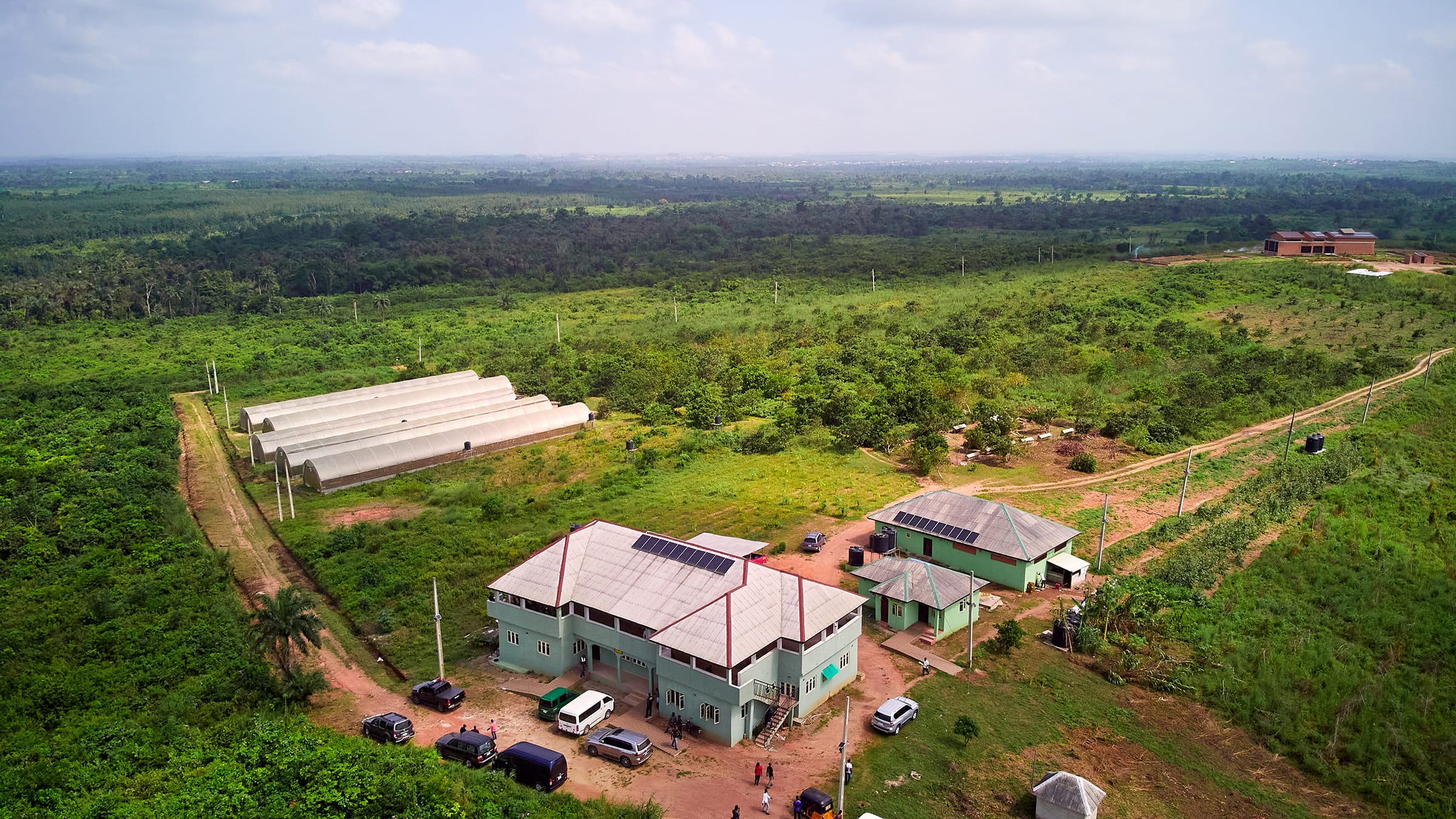 Aerial view of Guest Artist Space Foundation, Ijebu. Courtesy of G.A.S. Foundation. 