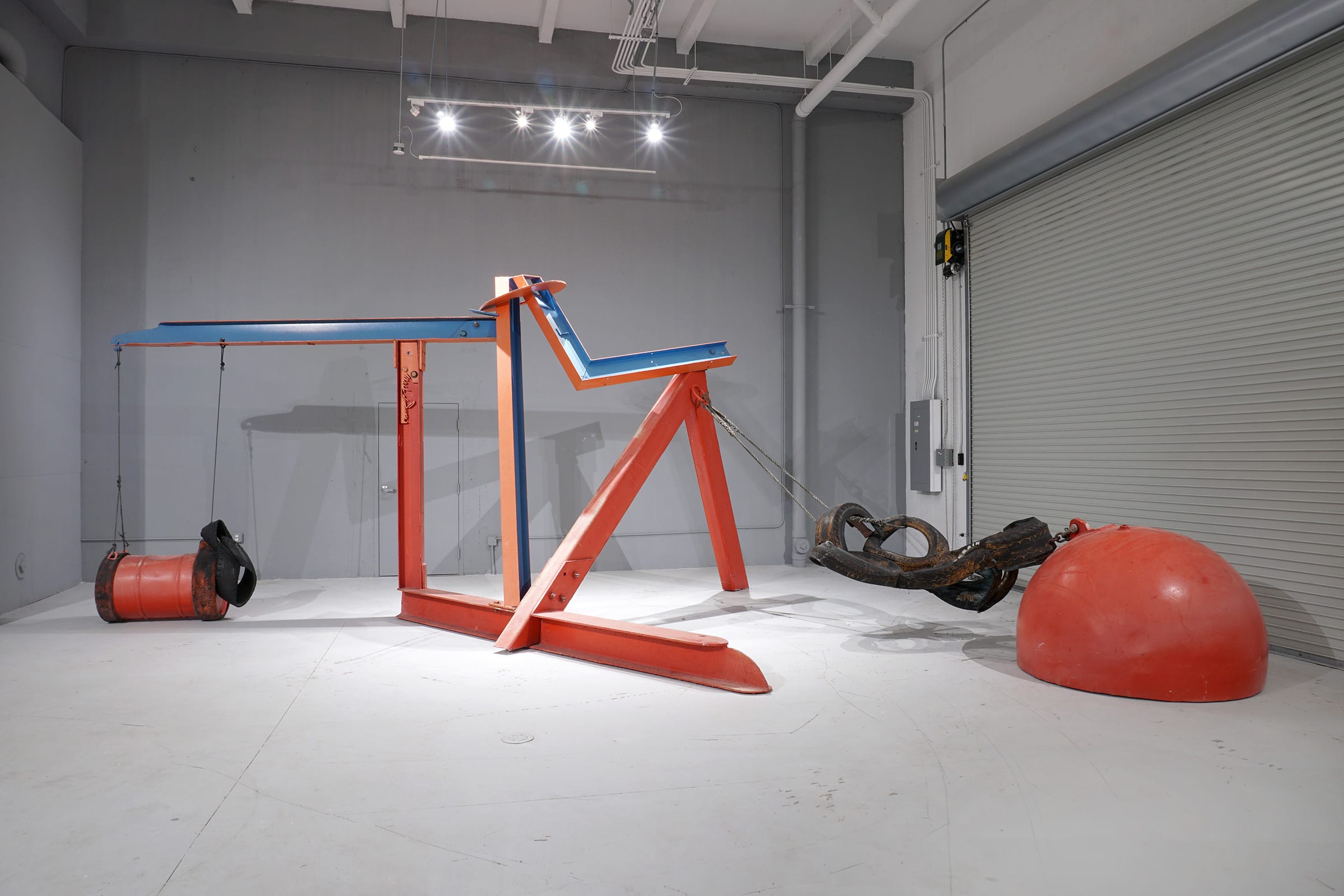 Installation view of Mark di Suvero, Untitled, 1977, at Margulies Collection at the Warehouse. Courtesy of the Margulies Collection.