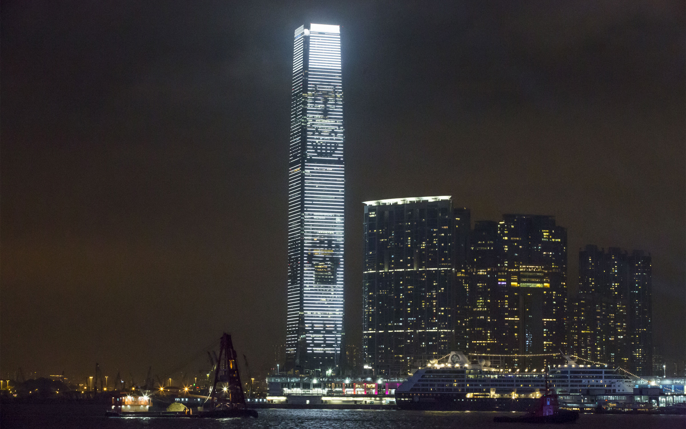 Cao Fei's work Same Old, Brand New took over Hong Kong's ICC Tower, the city's tallest building.