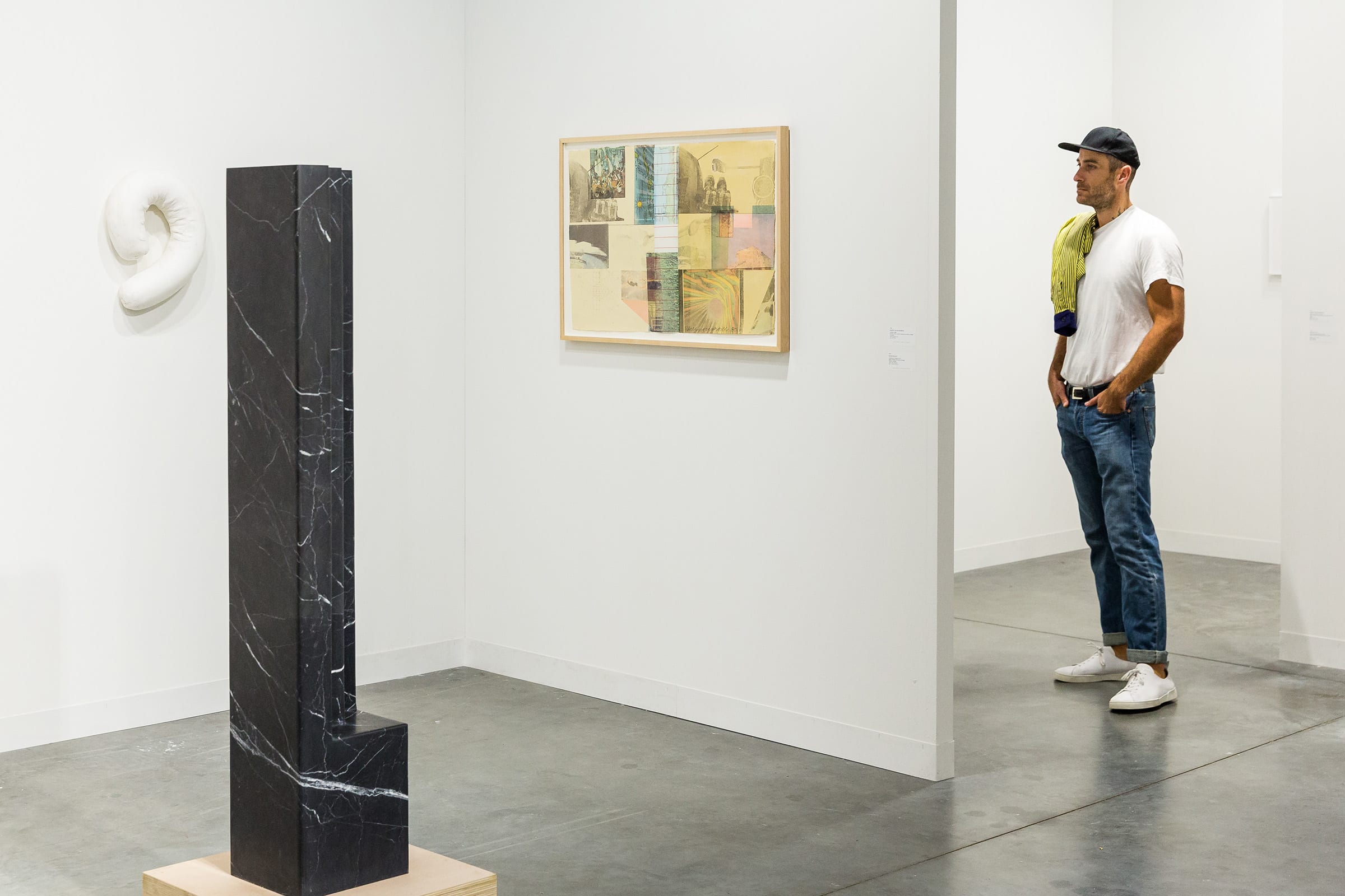 Installation view of Galeria Luisa Strina's booth at Art Basel Miami Beach, 2017.