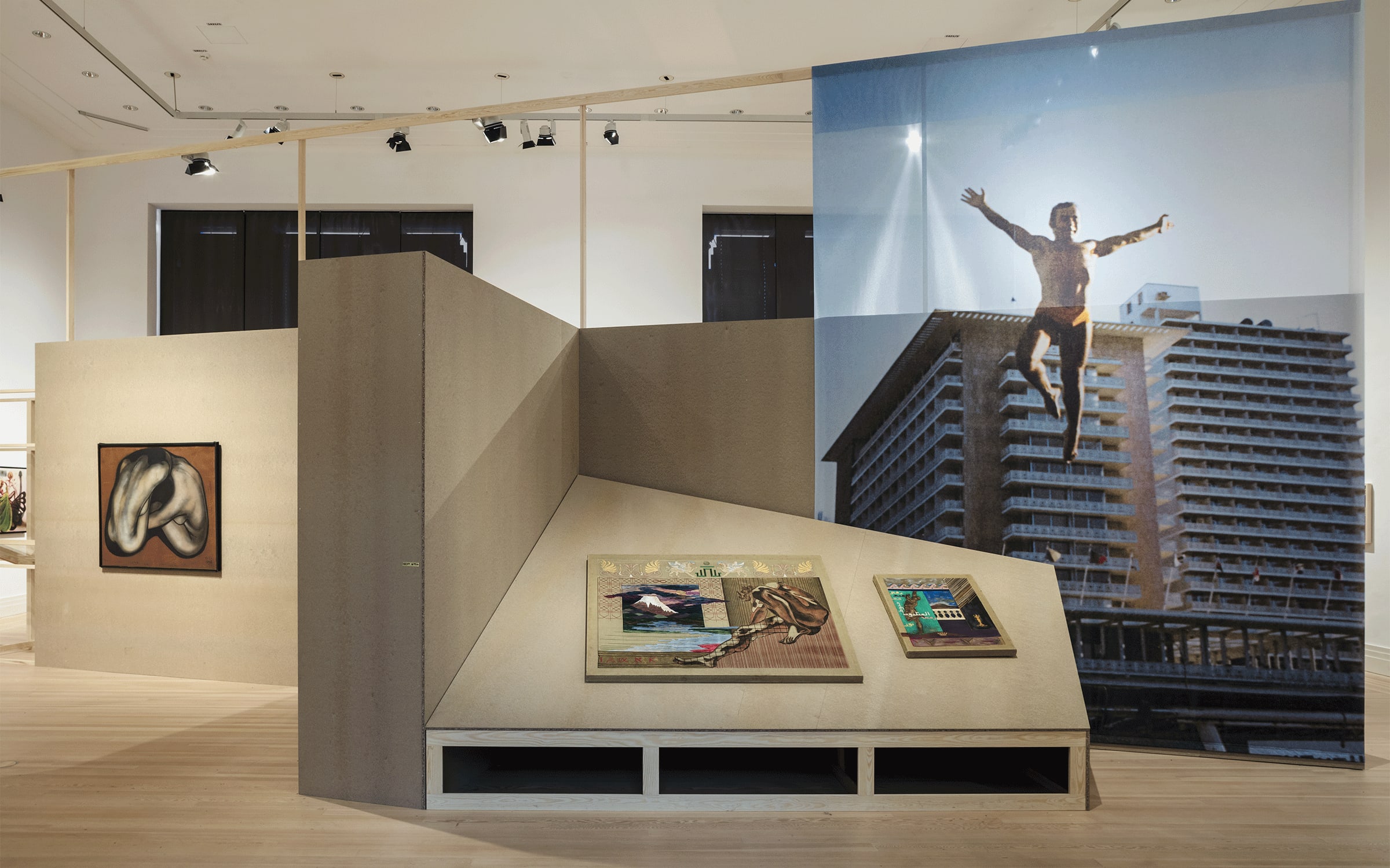 Installation view of exhibition ‘Beirut and the Golden Sixties’ at Gropius Bau, Berlin, 2022. Photograph by Luca Girardini.