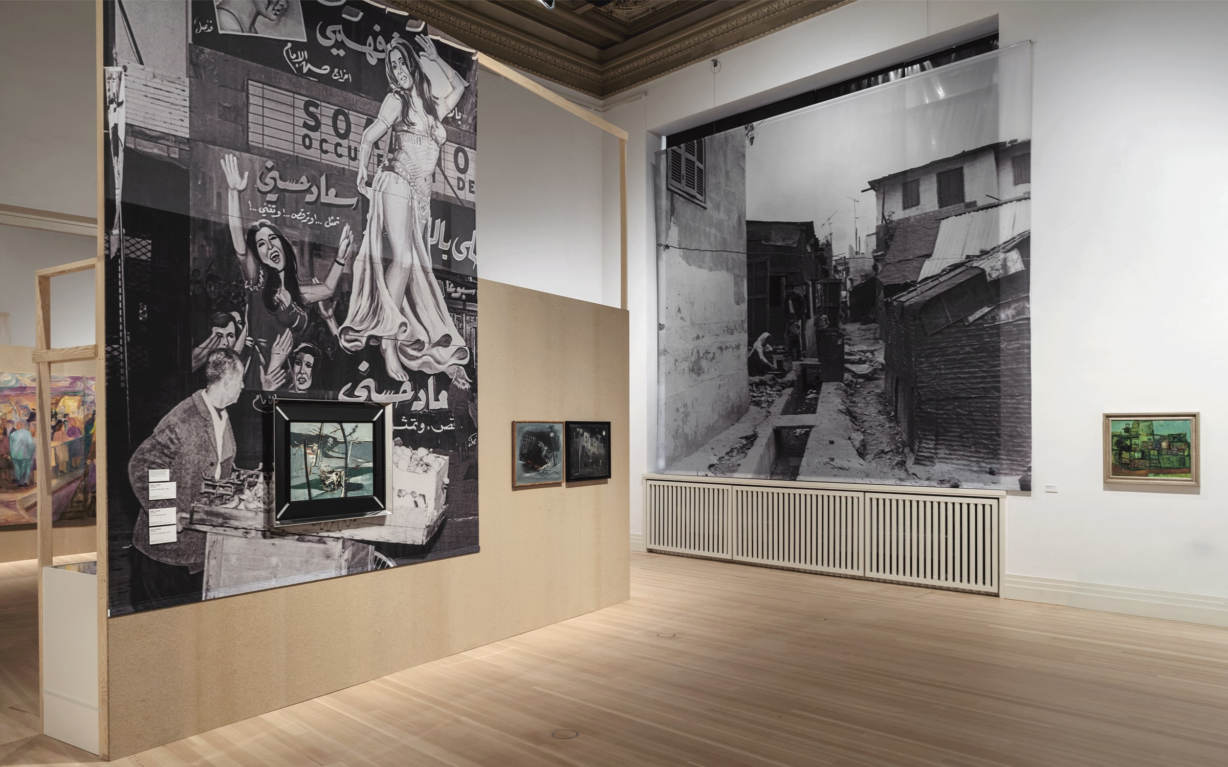 Installation view of exhibition ‘Beirut and the Golden Sixties’ at Gropius Bau, Berlin, 2022. Photograph by Luca Girardini.