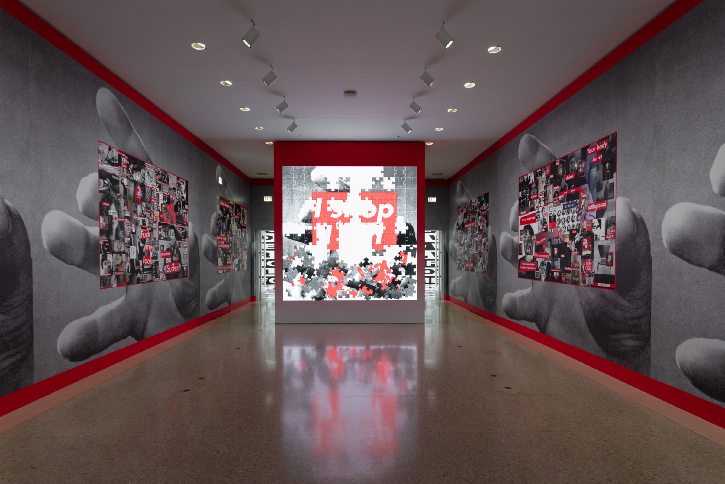 ‘Barbara Kruger: Thinking of You. I Mean Me. I Mean You.’ Installation view, The Art Institute of Chicago - AIC, Chicago, 2021–2022. Courtesy the artist and Sprüth Magers. Photo: The Art Institute of Chicago.