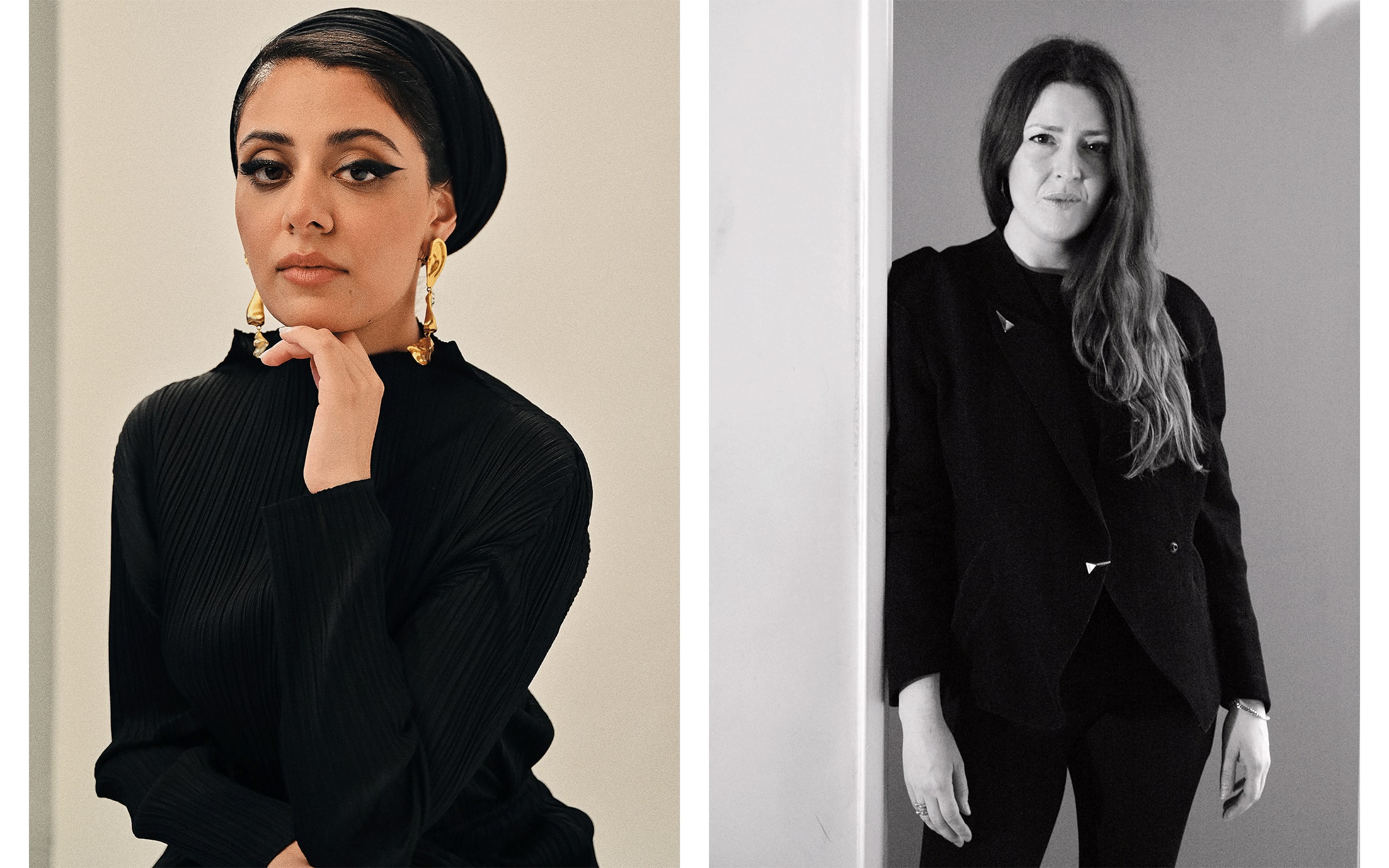 Left: Sumayya Vally by Lou Jasmine. Right: Juliette Desorgues.